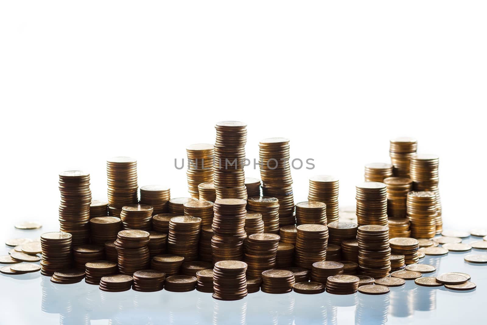 stacks of coins