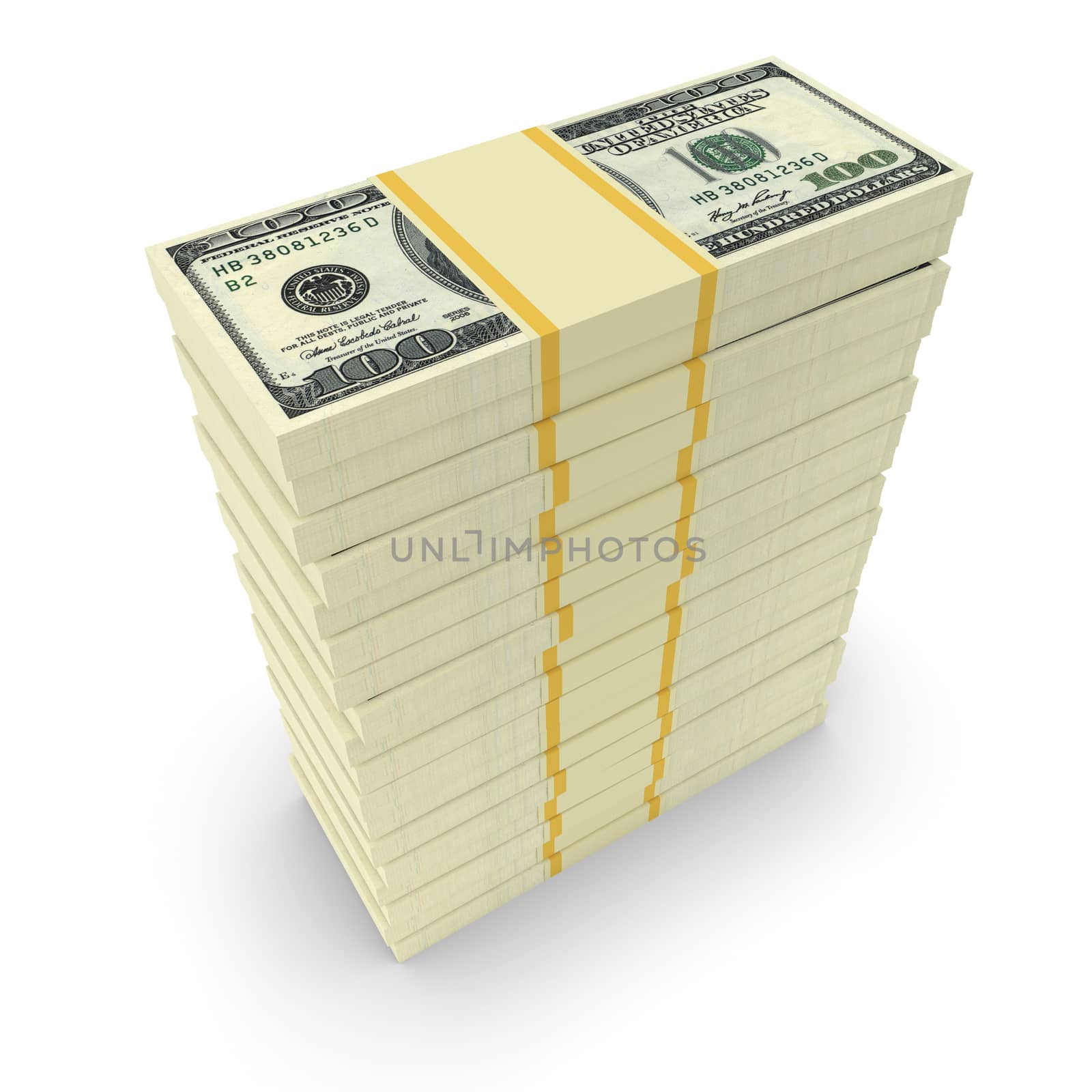 Big money stacks from dollars. Finance conceptual 