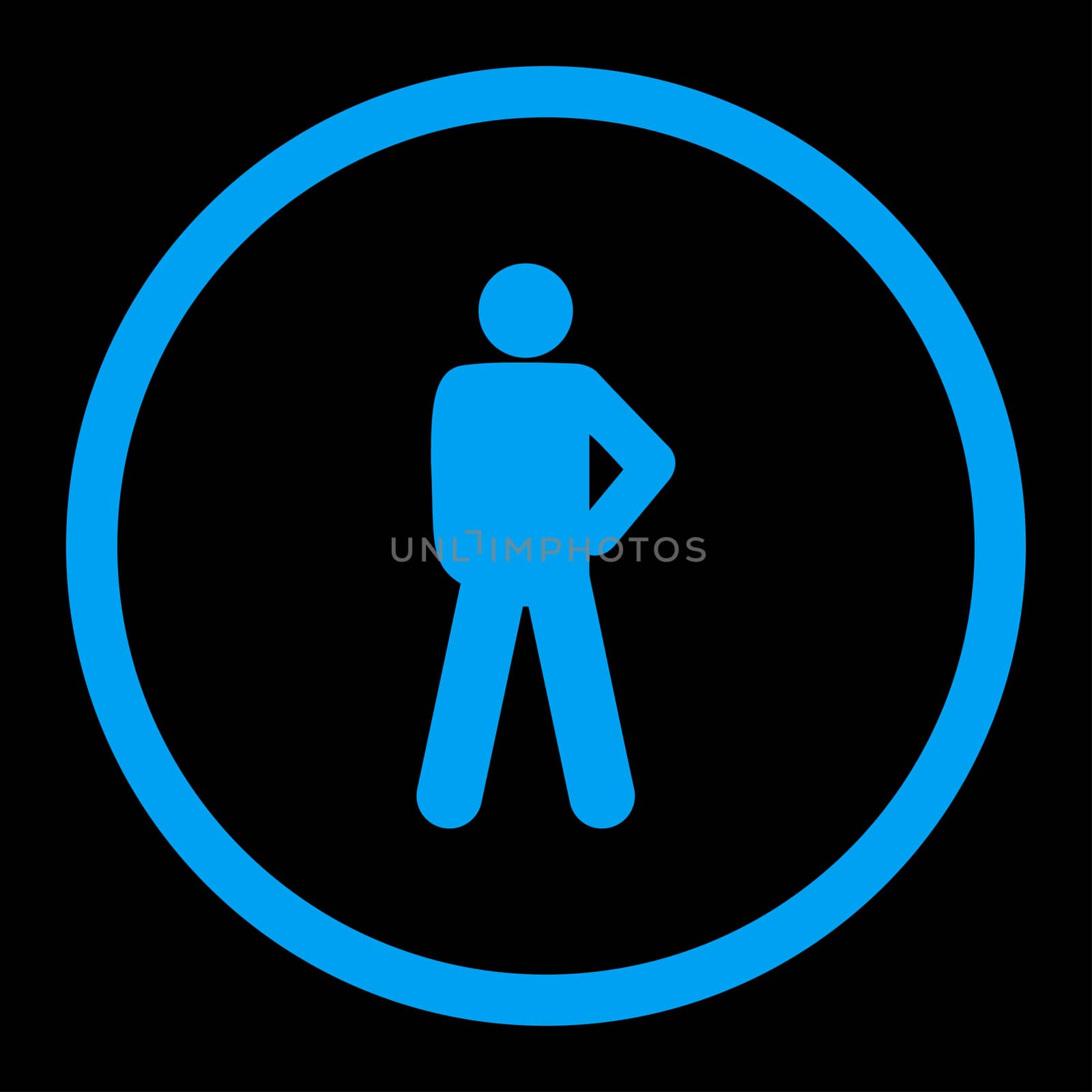 Audacity glyph icon. This rounded flat symbol is drawn with blue color on a black background.
