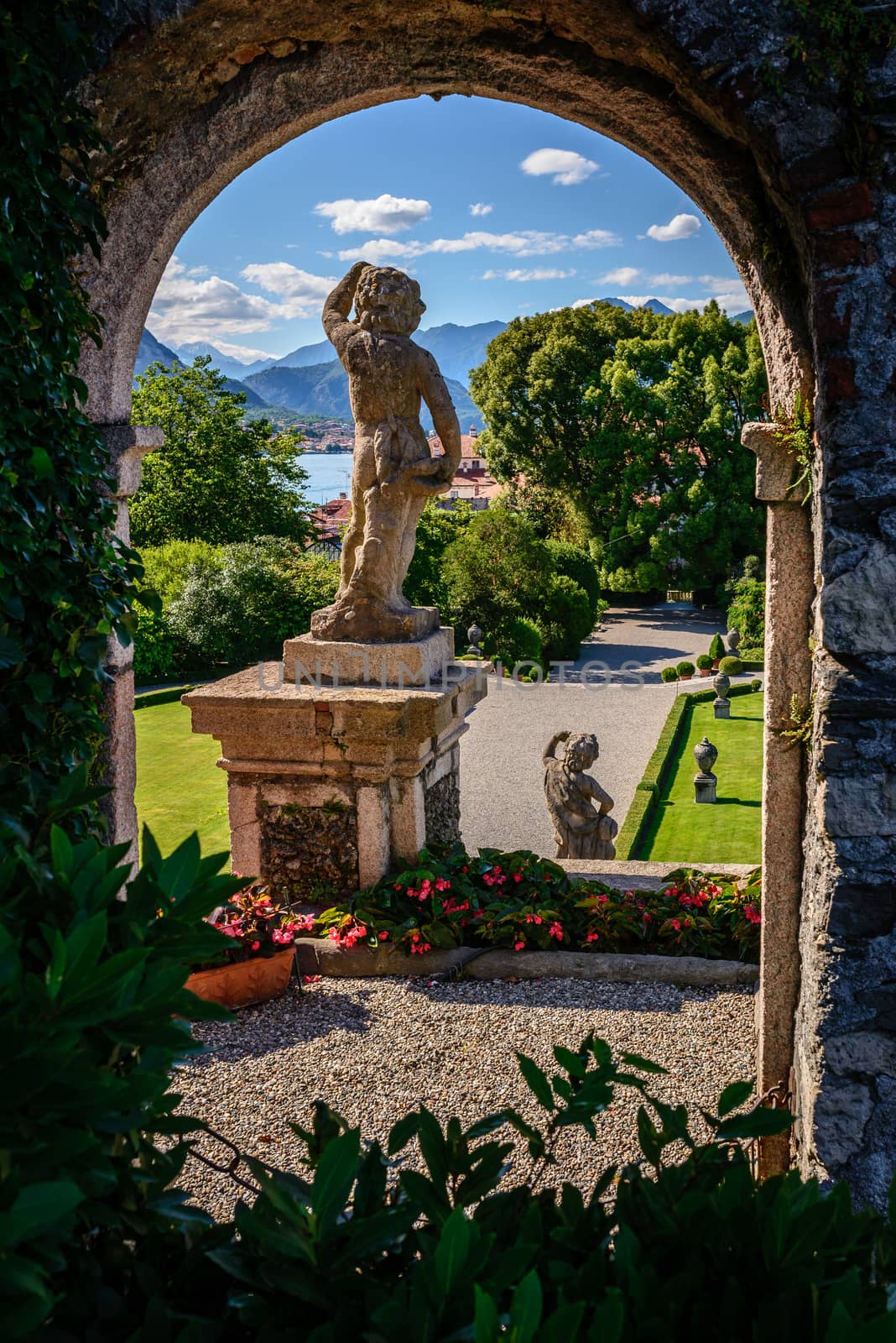 Isola Bella is located in the middle of Lake Maggiore you can get with liners or private just 5 minutes off the town of Stresa. 
The island owes its fame to the Borromeo family who built a magnificent palace with a beautiful garden.