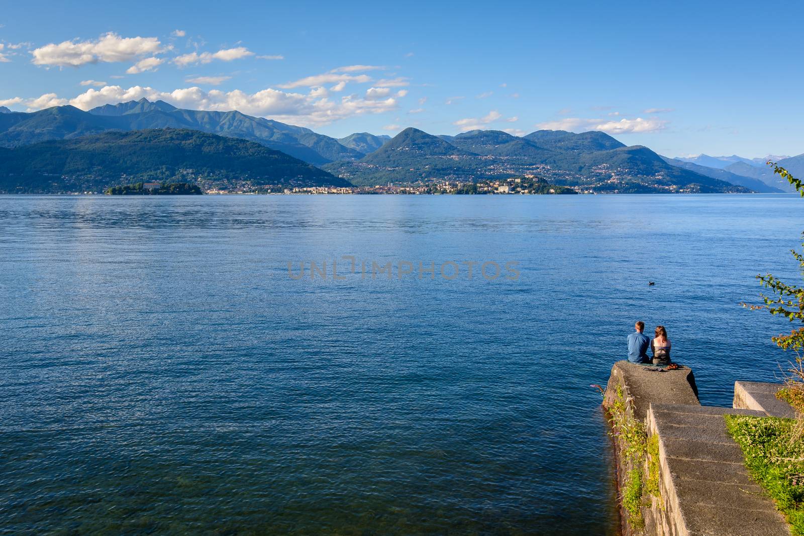 a nice view of Maggiore lake from Stresa.Italy