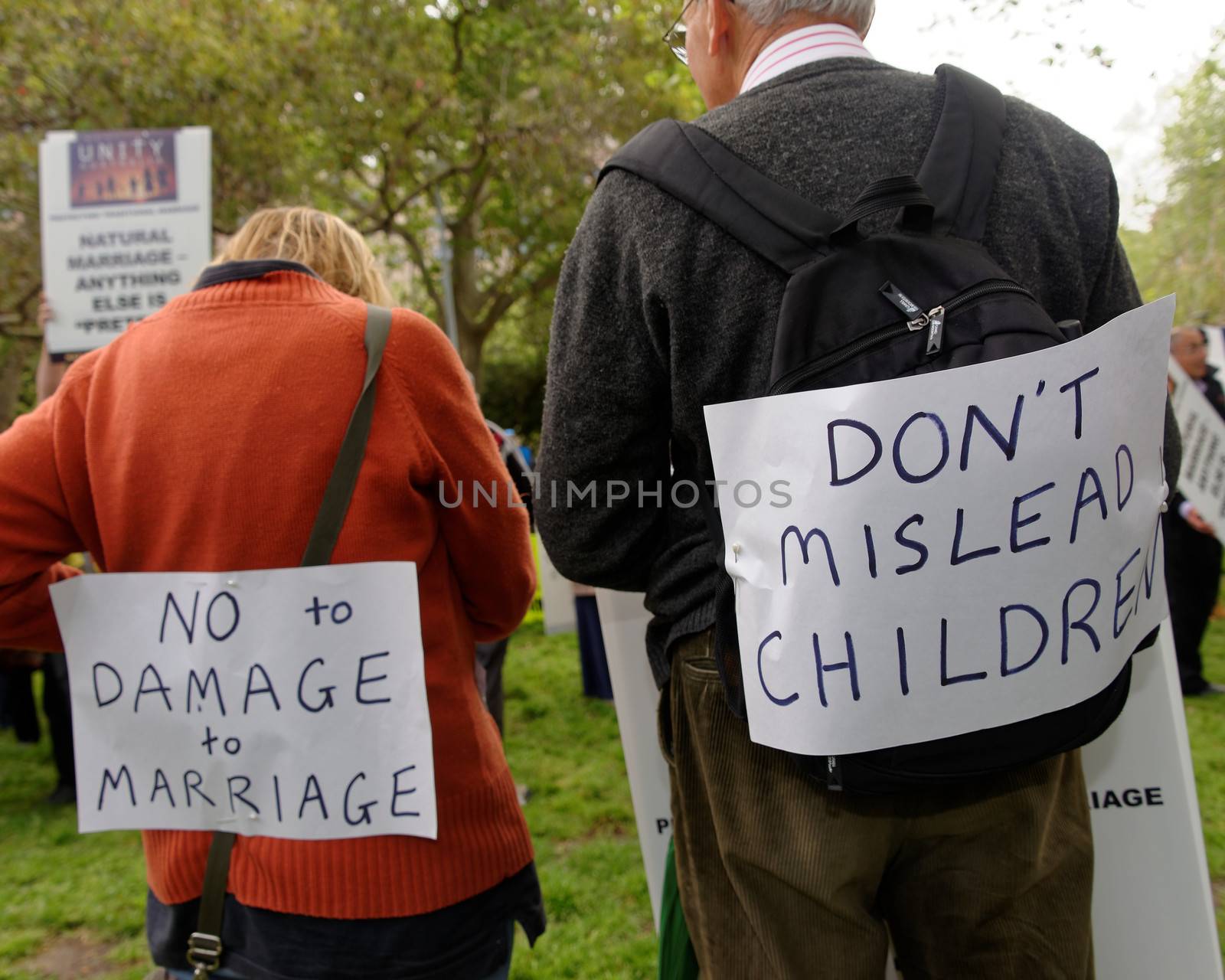 AUSTRALIA, Sydney: Amid ongoing discussion in federal government over marriage equality, New South Wales MP Reverend Fred Nile leads a Unity Australia rally from Belmore Park to Martin Place on September 20, 2015 to celebrate marriage and family and to protect traditional marriage