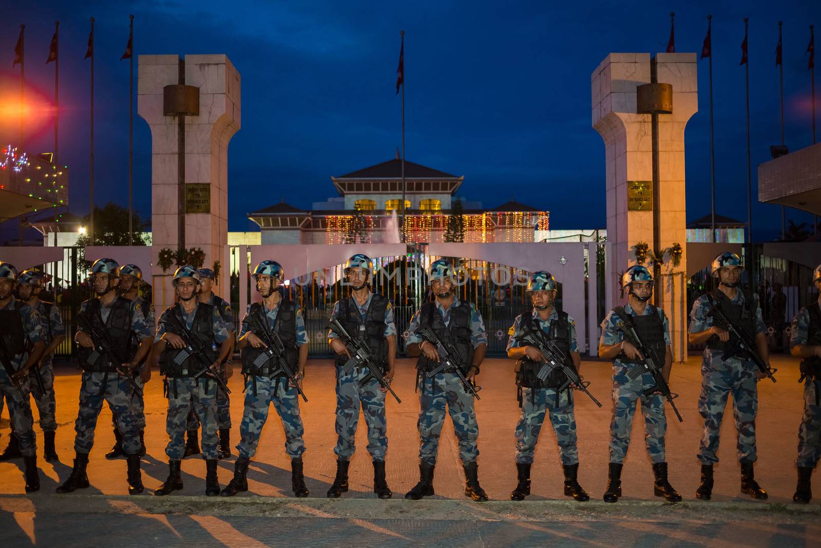 NEPAL, Kathmandu: After years of debate, Nepal adopted a new constitution on September 20, 2015, prompting scores of residents to celebrate near the constituent assembly building in Kathmandu. Out of the 598 members of the Constituent Assembly, 507 voted for the new constitution, 25 voted against, and 66 abstained in a vote on September 16, 2015. The event was marked with fireworks and festivities, but also with protests organized by parties of the Tharu and Madhesi ethnic communities.