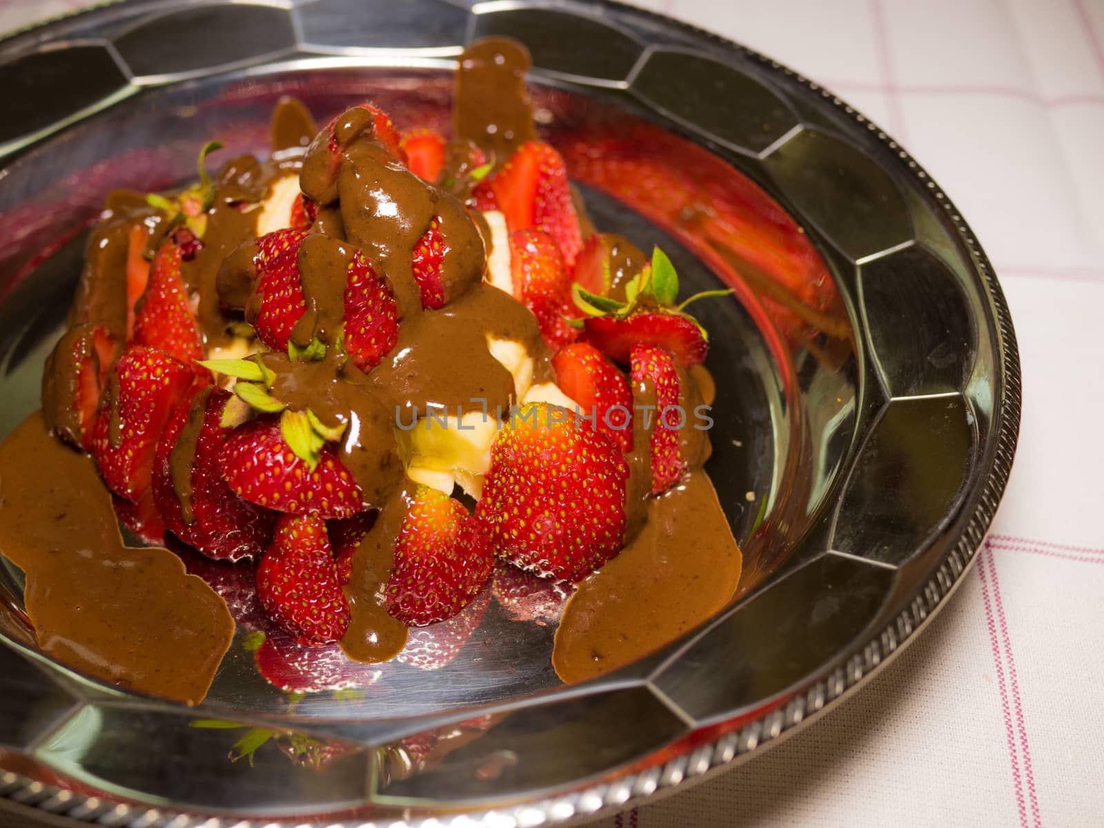 strawberry with hot chocolate by dolfinvik