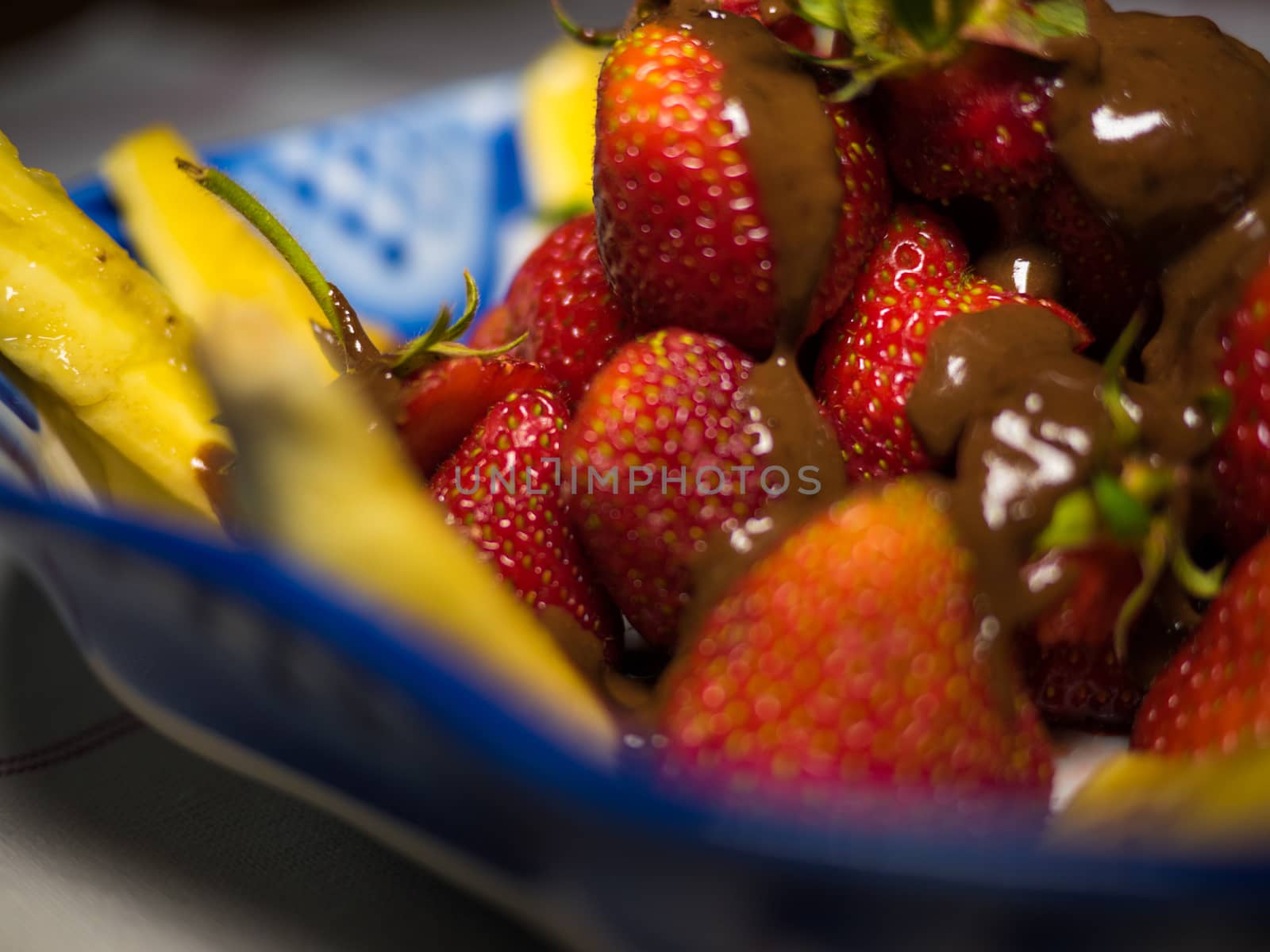 Banana and strawberry under hot chodolate by dolfinvik