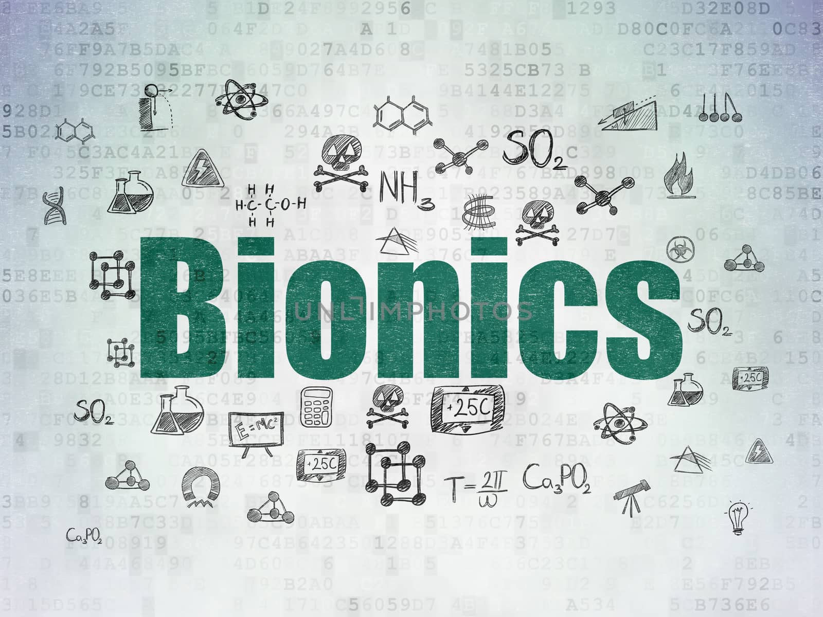 Science concept: Bionics on Digital Paper background by maxkabakov