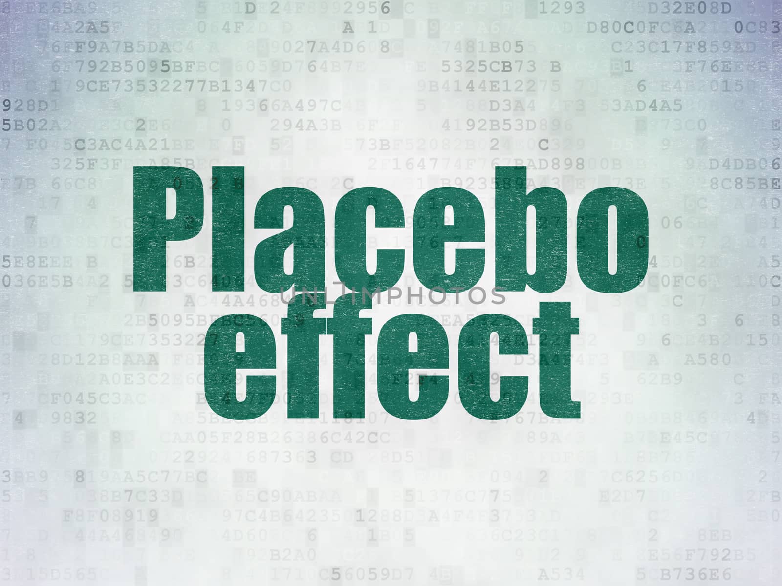 Medicine concept: Placebo Effect on Digital Paper background by maxkabakov