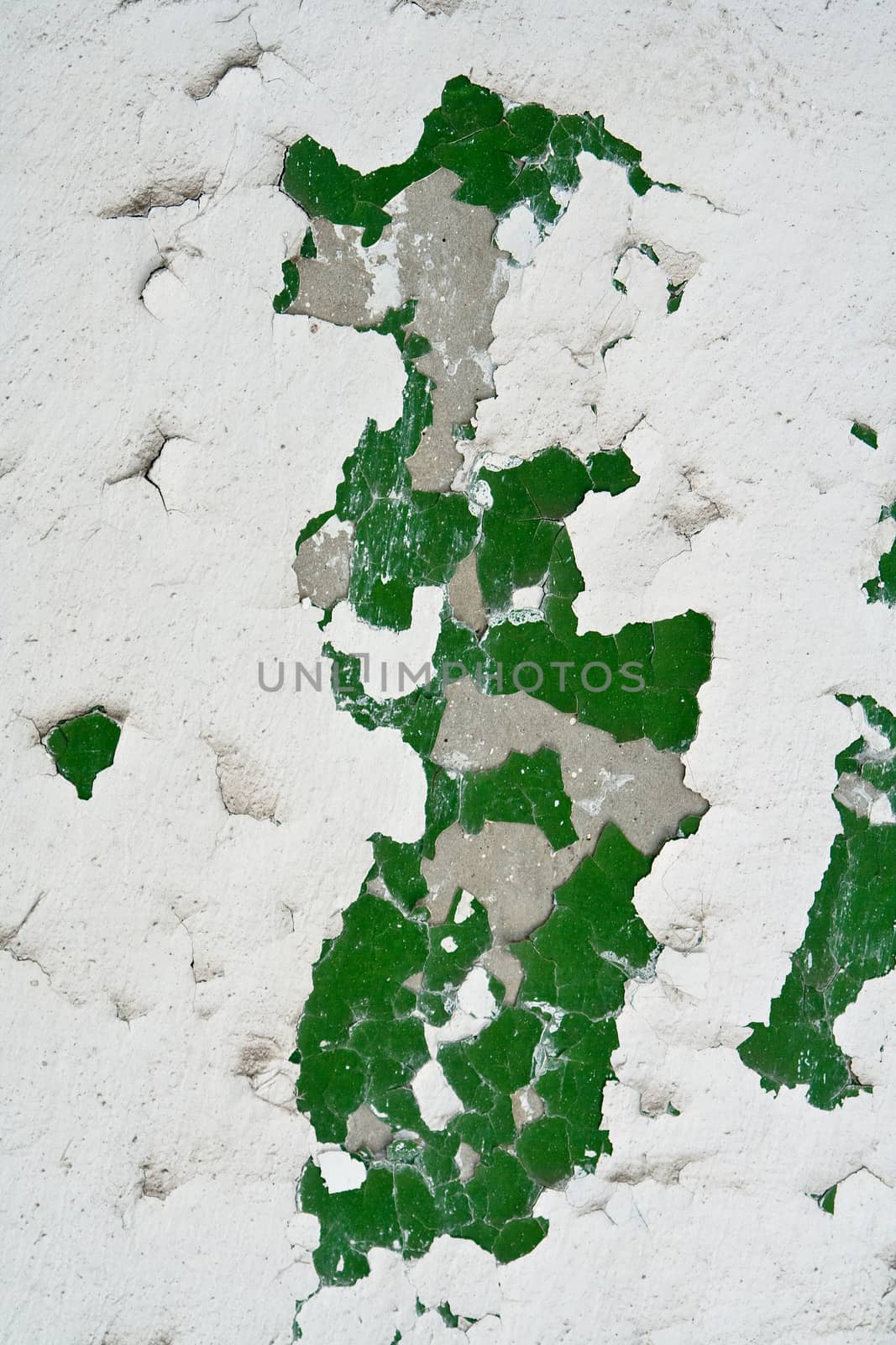 Weathered damaged old painted wall by mrakor