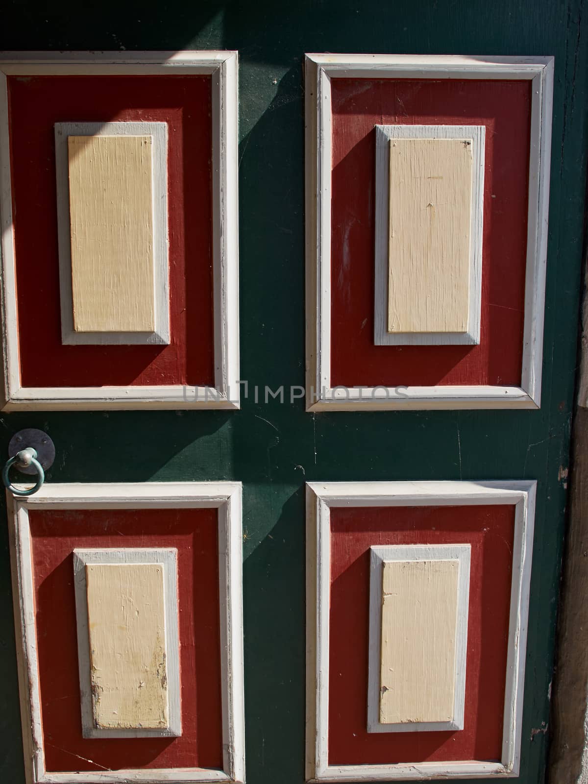 Bright colors traditional painted wooden door by Ronyzmbow