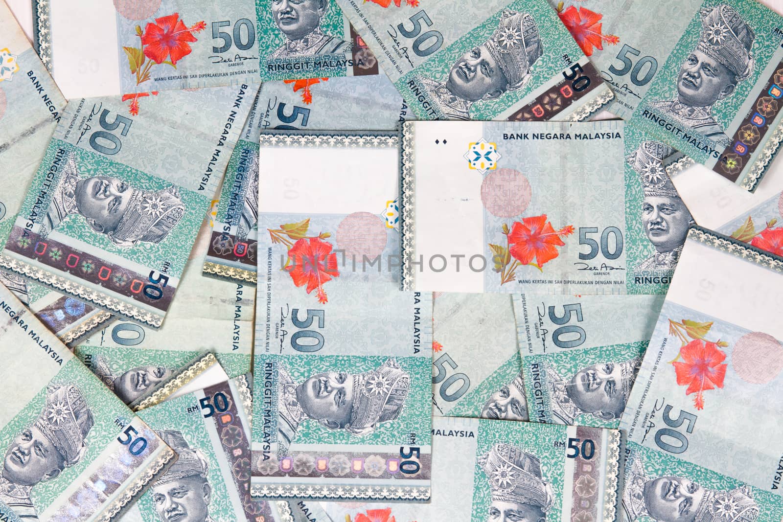 Malaysia Currency in white background by kiankhoon