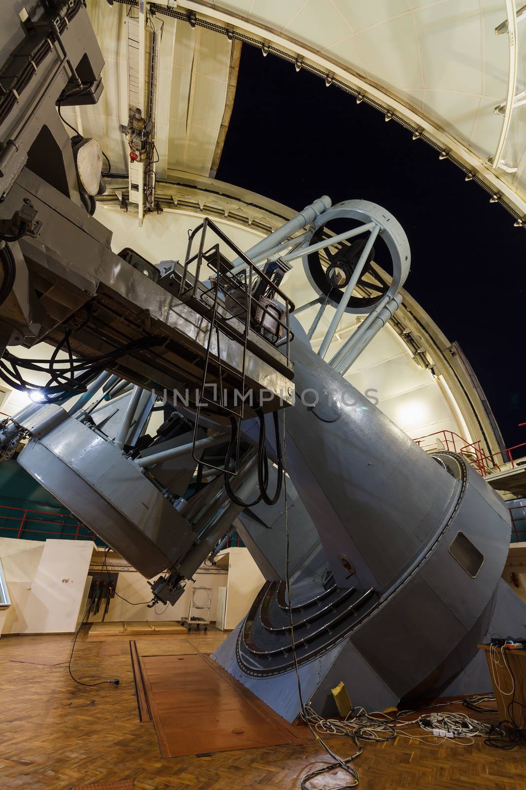 Large optical telescope in working position crimea