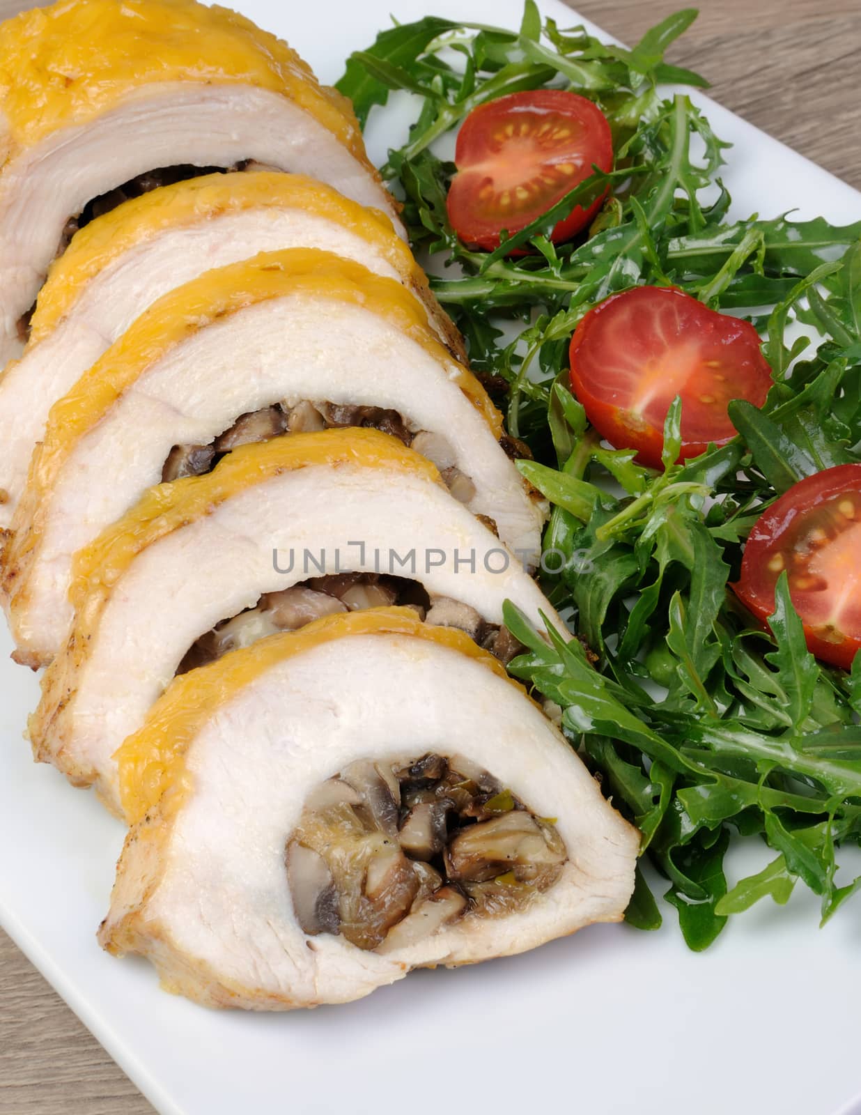 Chicken fillet stuffed with mushrooms by Apolonia