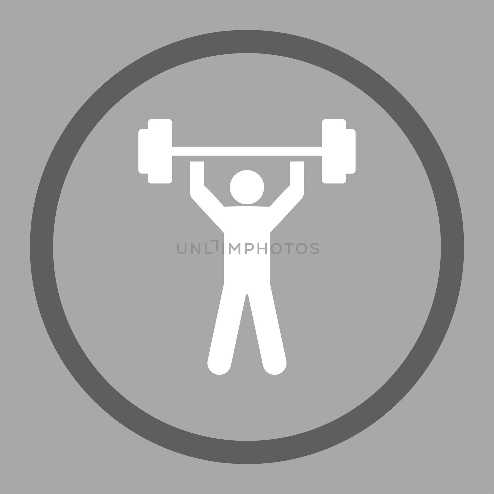 Power lifting icon by ahasoft