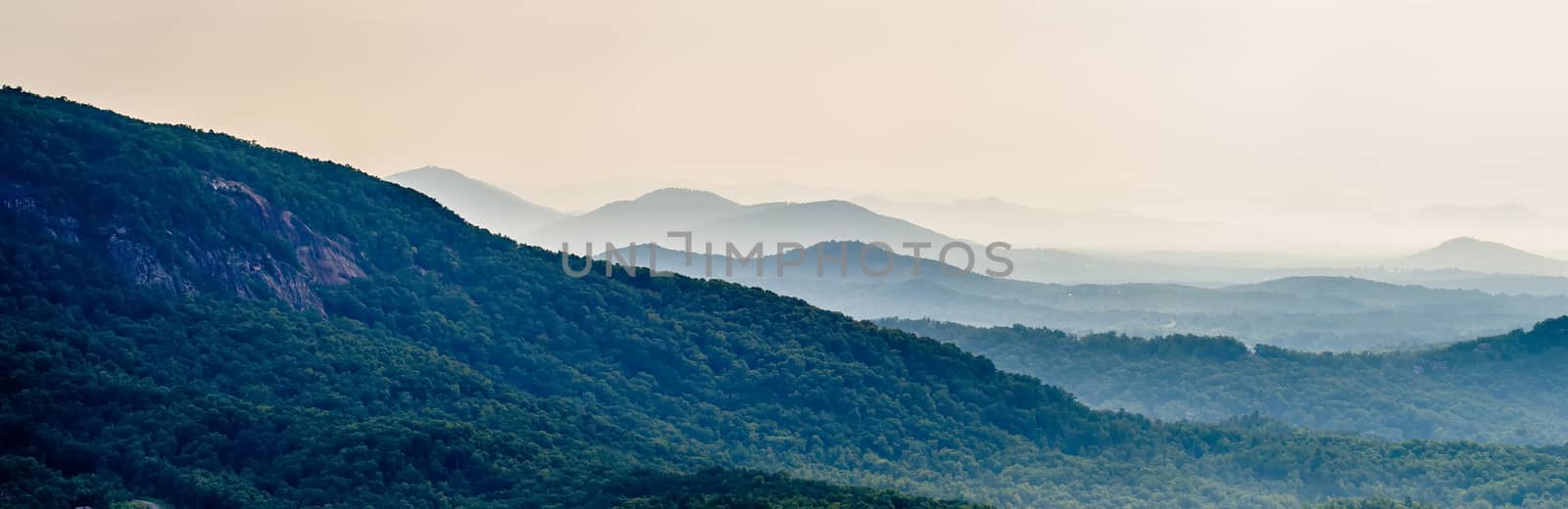 scenes near chimney rock and lake lure in blue ridge mountains north carolina