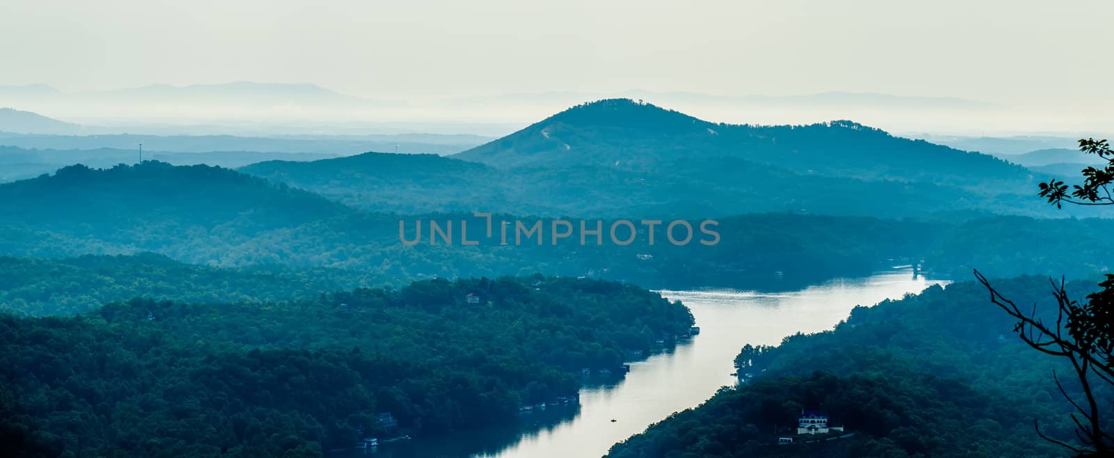 scenes near chimney rock and lake lure in blue ridge mountains north carolina