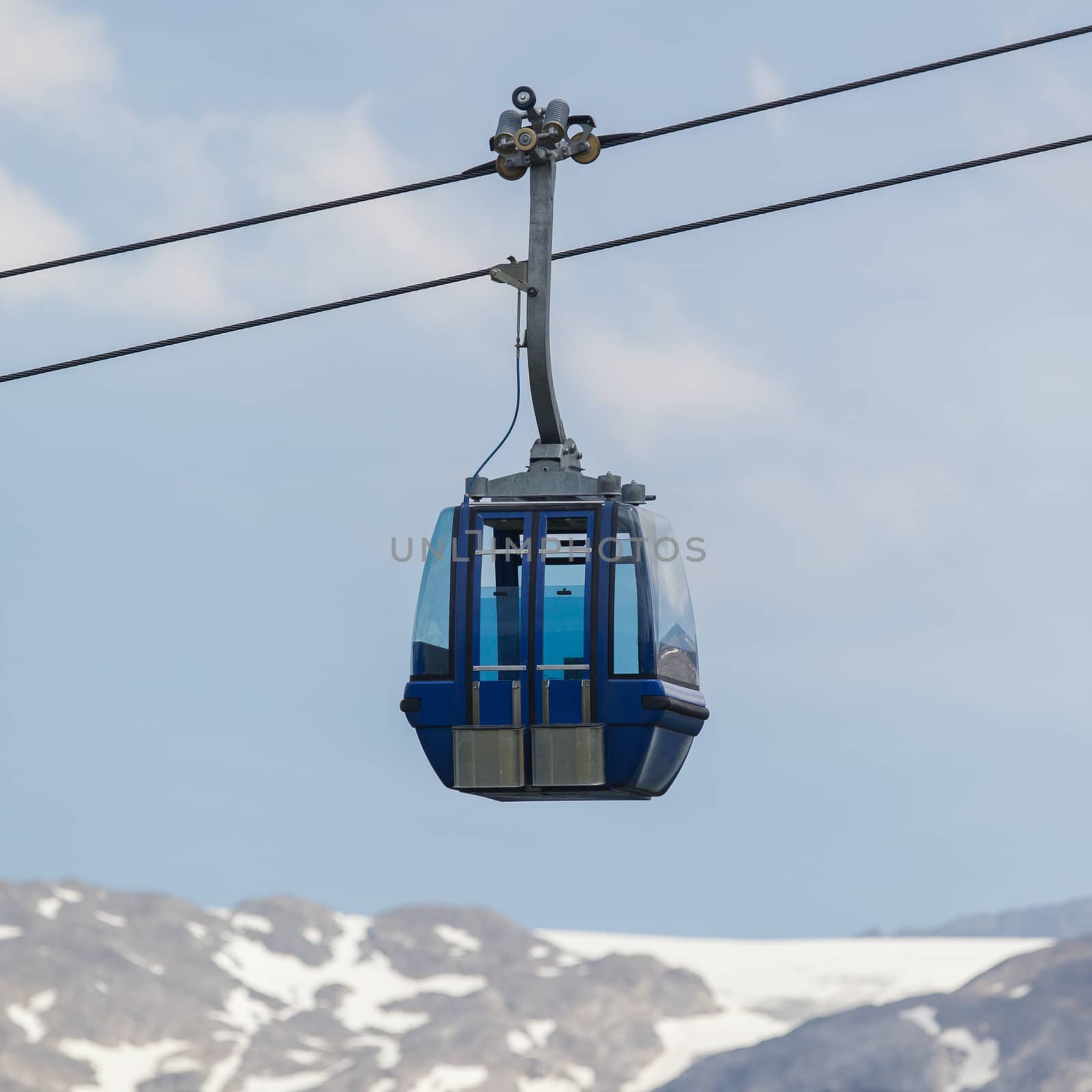 Ski lift cable booth or car by michaklootwijk