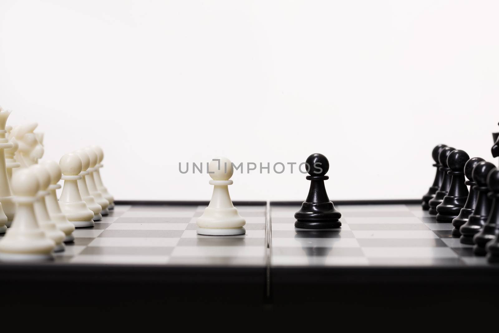 Chess on a studio background