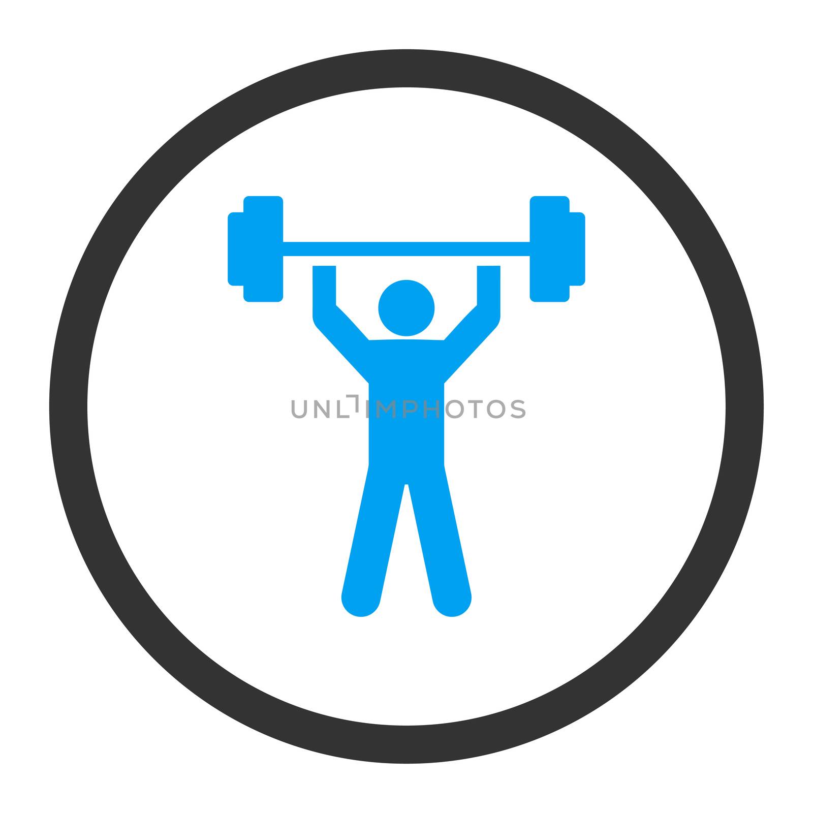 Power lifting icon by ahasoft