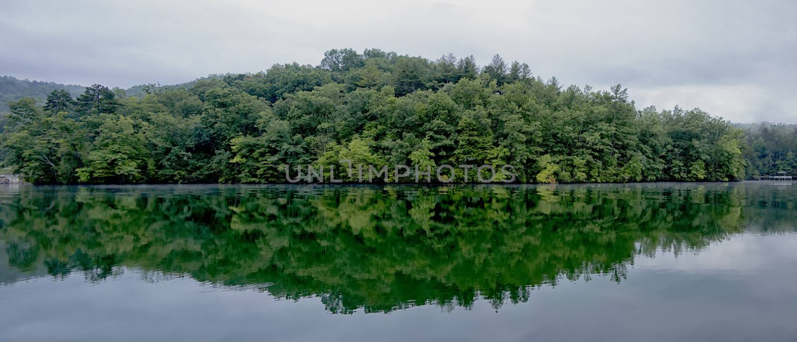 panoramic landscapes and beautiful nature at lake santeetlah nor by digidreamgrafix