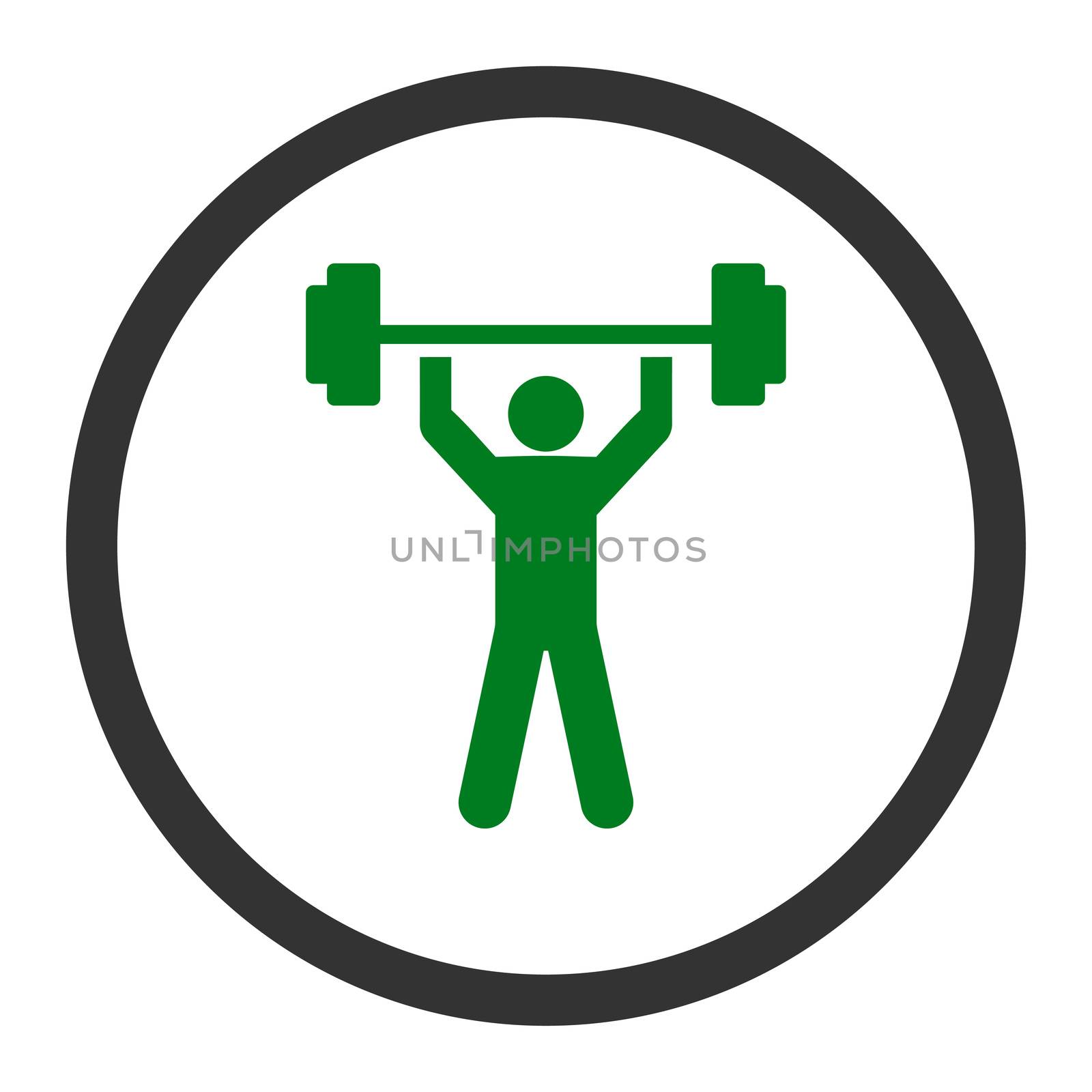 Power lifting icon by ahasoft