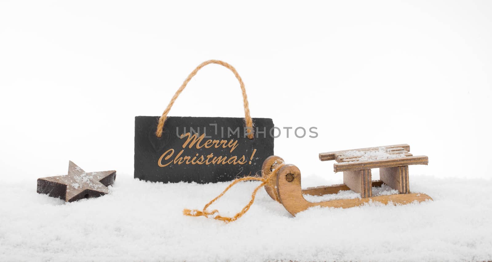 Christmas decoration isolated over white background