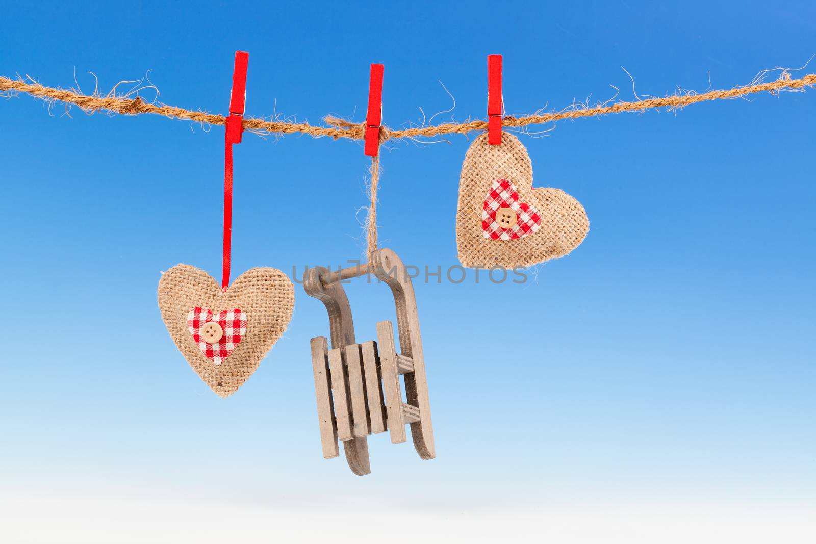 Christmas decoration isolated over white background