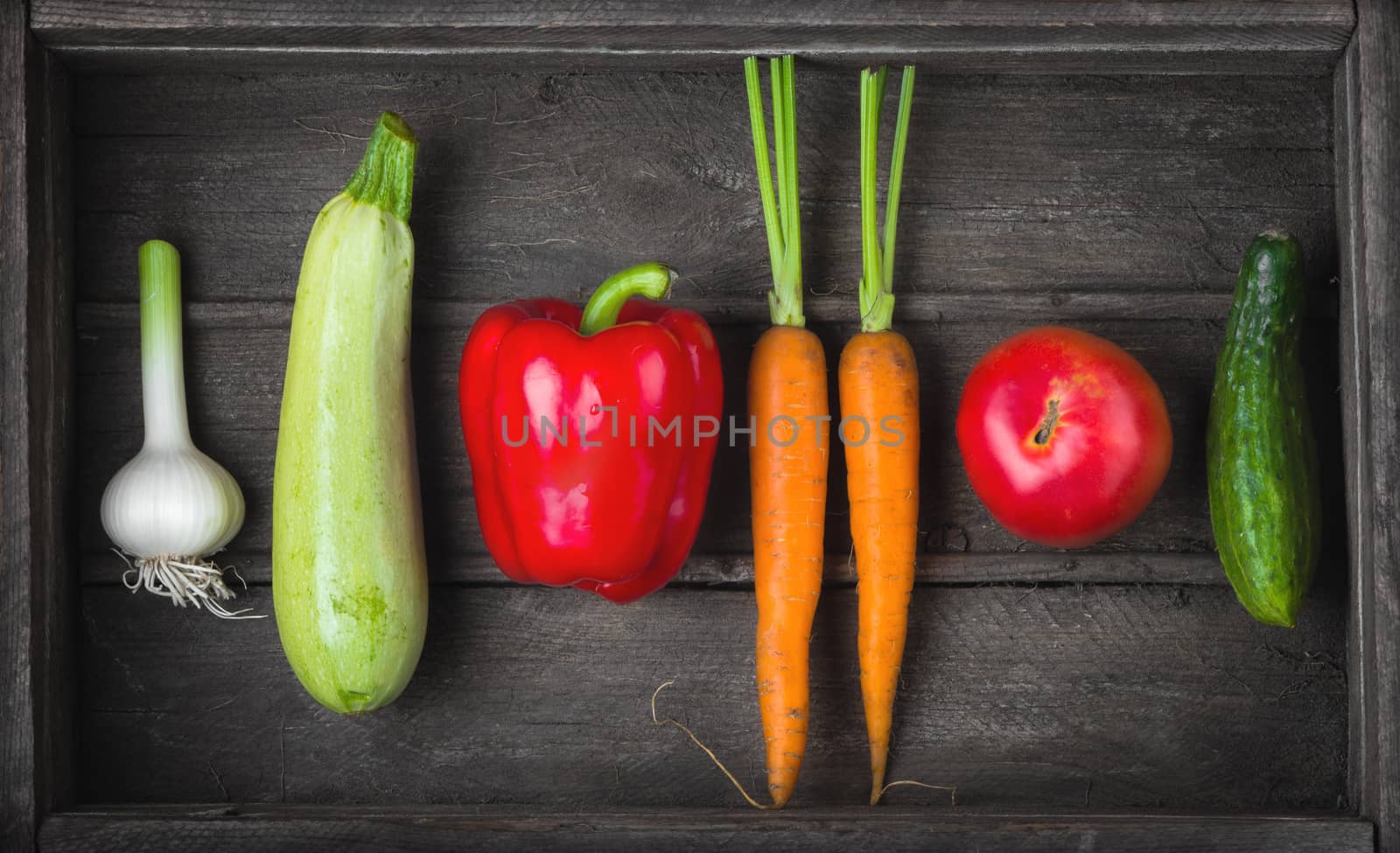 Set of different fresh raw vegetables by iprachenko