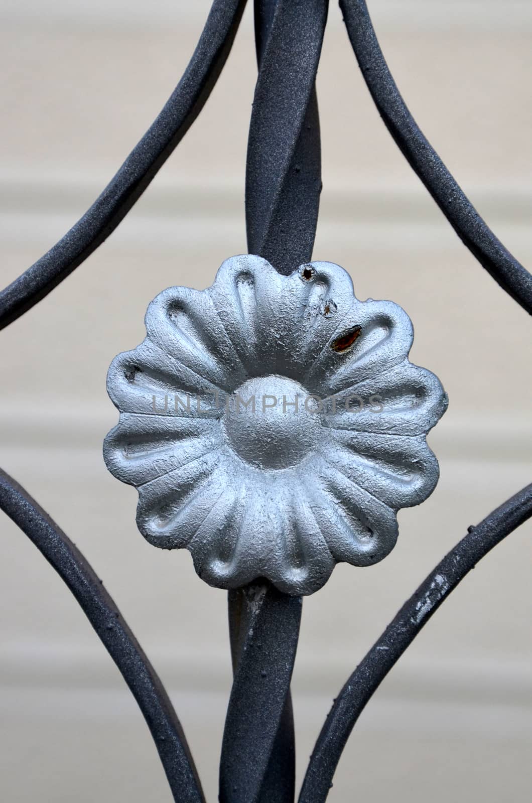 Picture of a metal door decoration. house decoration