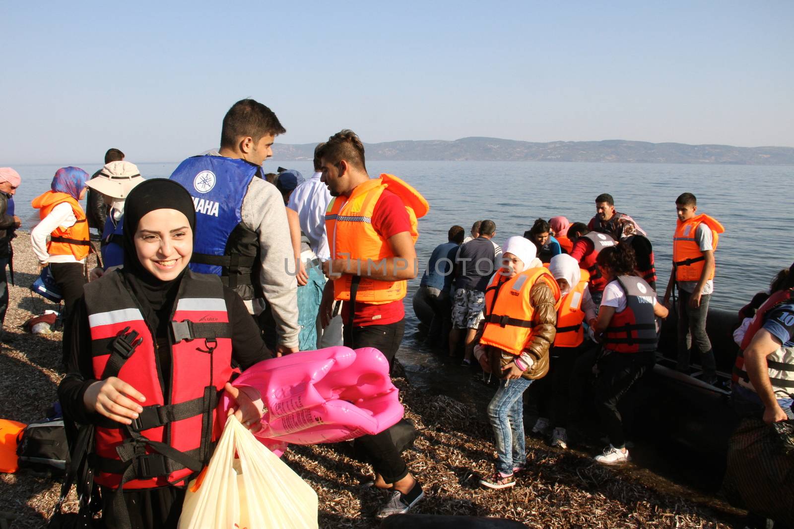 GREECE, Lesbos: Scenes of arrival in Lesbos, marking the beginning of a long and difficult journey through Europe for thousands of refugees, taken 4th-10th September, 2015. 