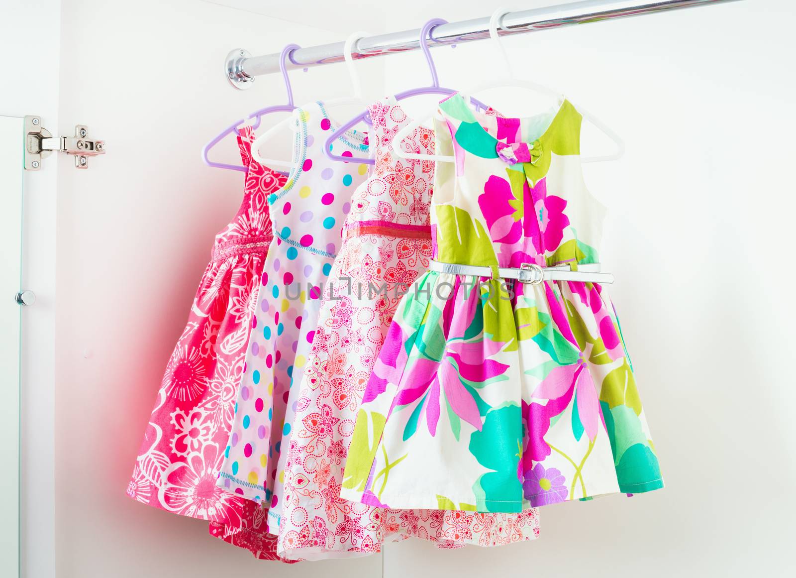 row of little girl dresses  by iprachenko