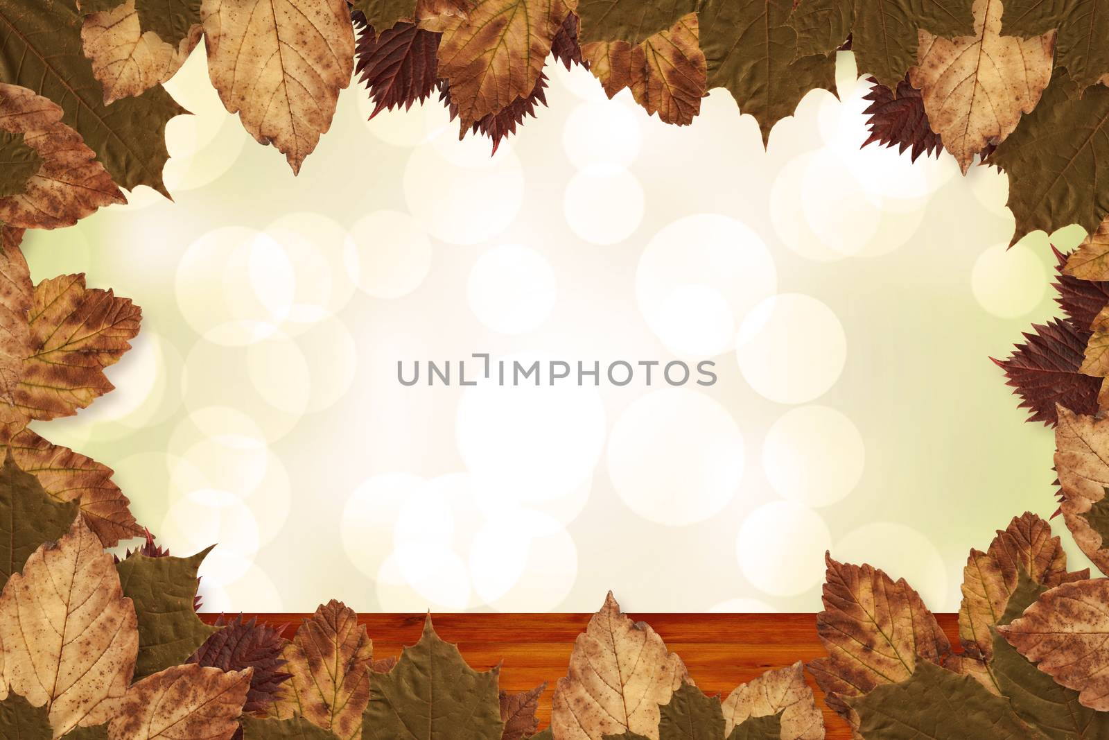 Composite image of autumn leaves pattern by Wavebreakmedia