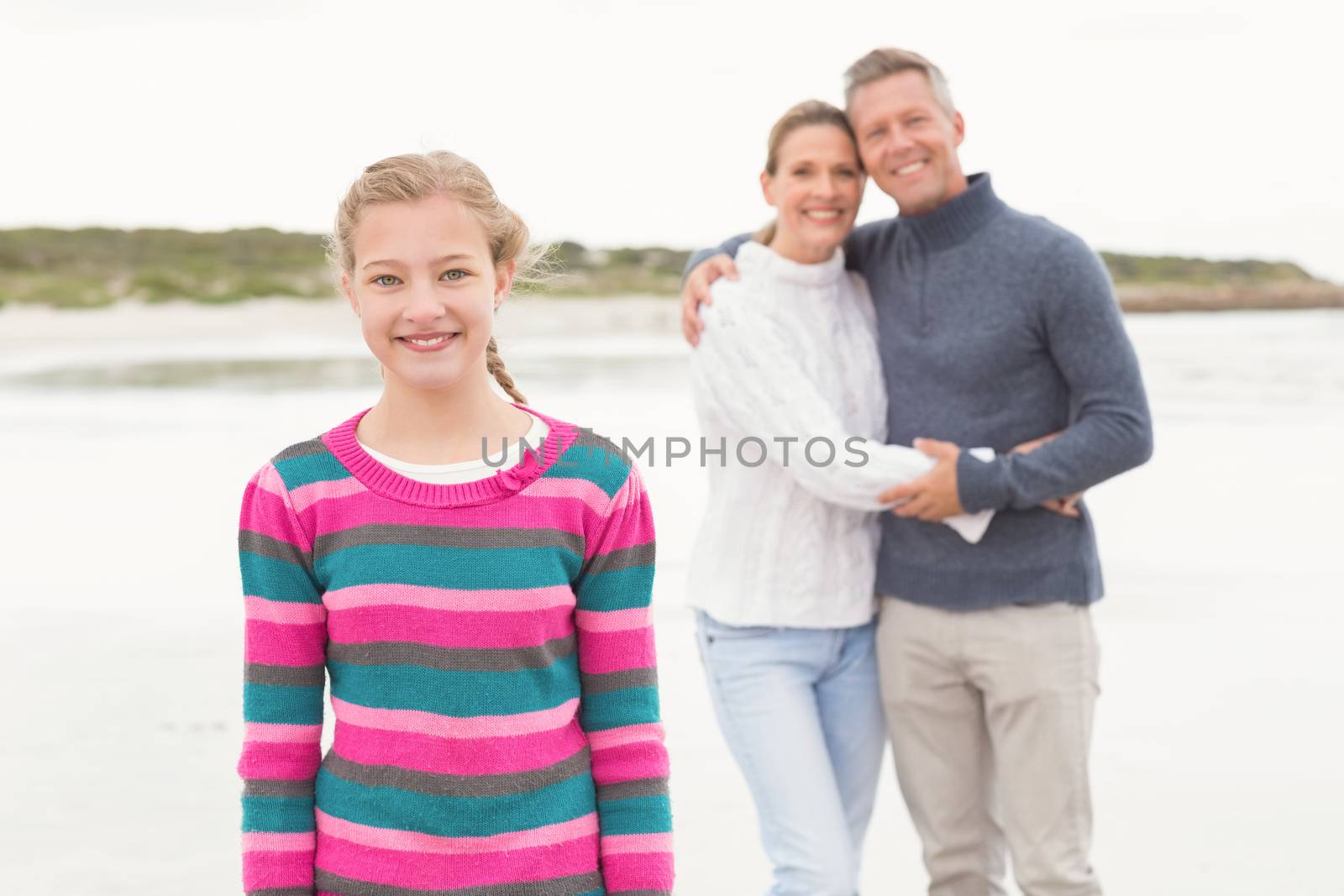 Family enjoying a day out at the beach