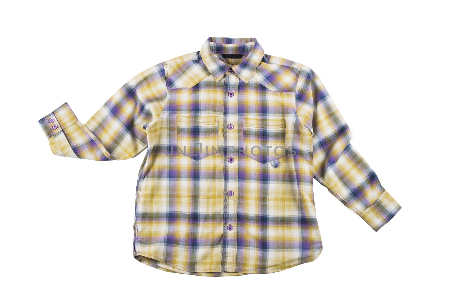 clean ironed plaid boy's shirt by iprachenko