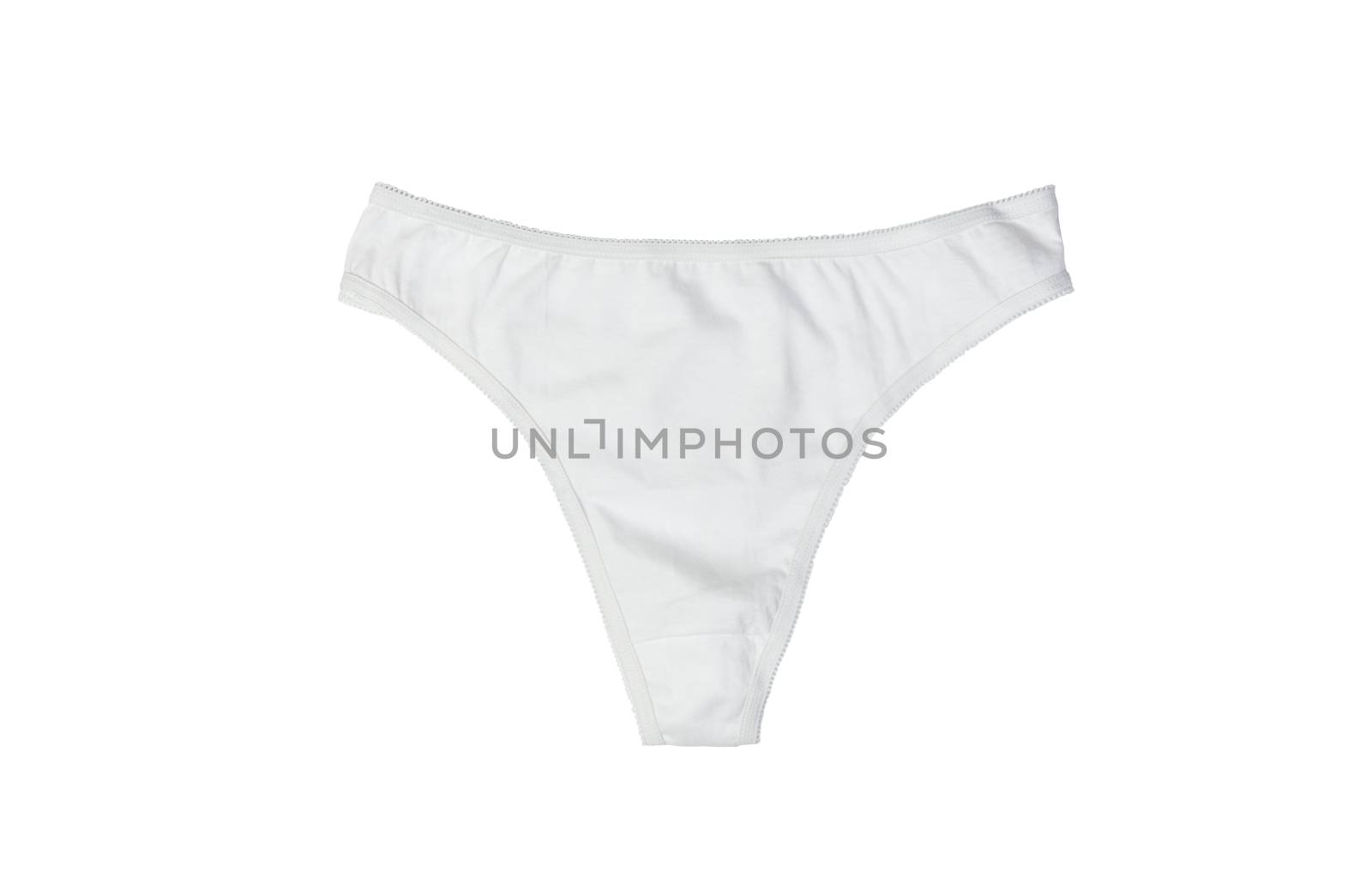 Women's classic stylish wight cotton panties by iprachenko