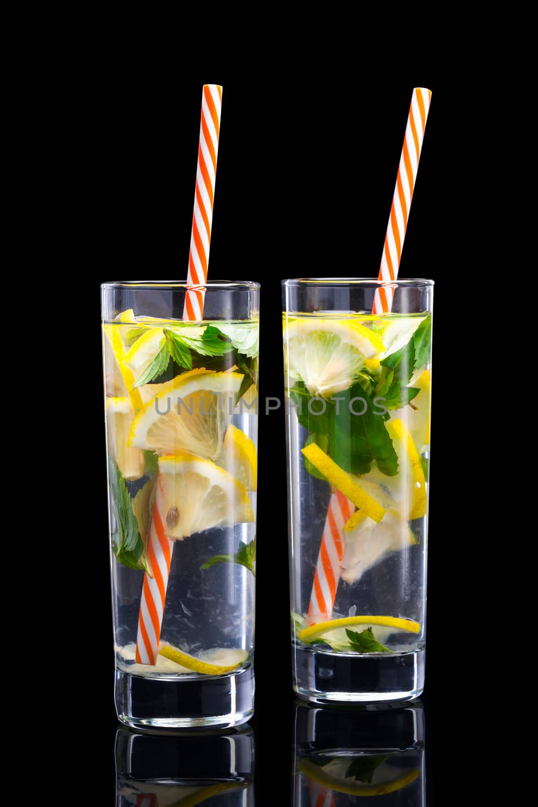 Water with lemon and mint by iprachenko