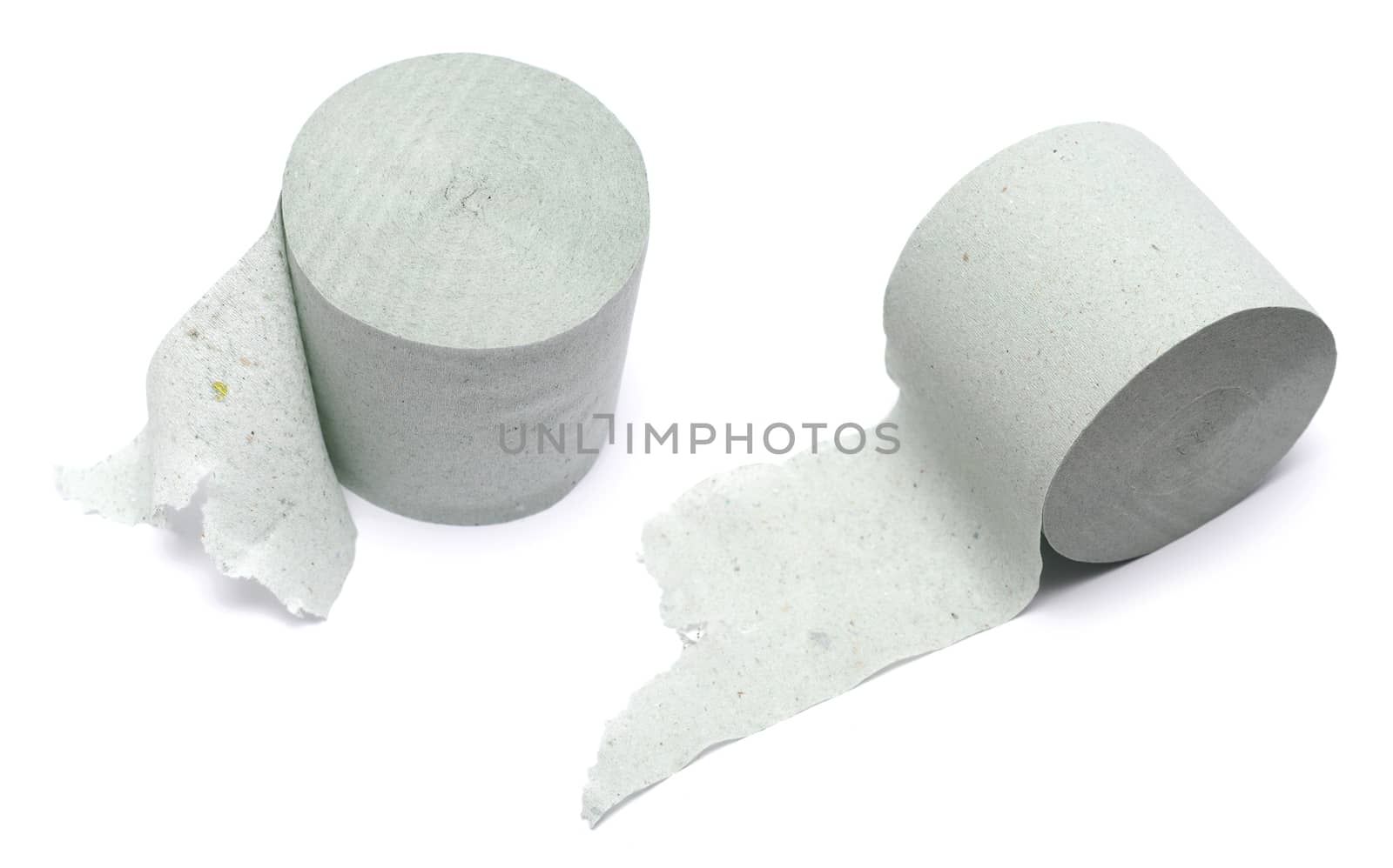 toilet paper on a white background by DNKSTUDIO