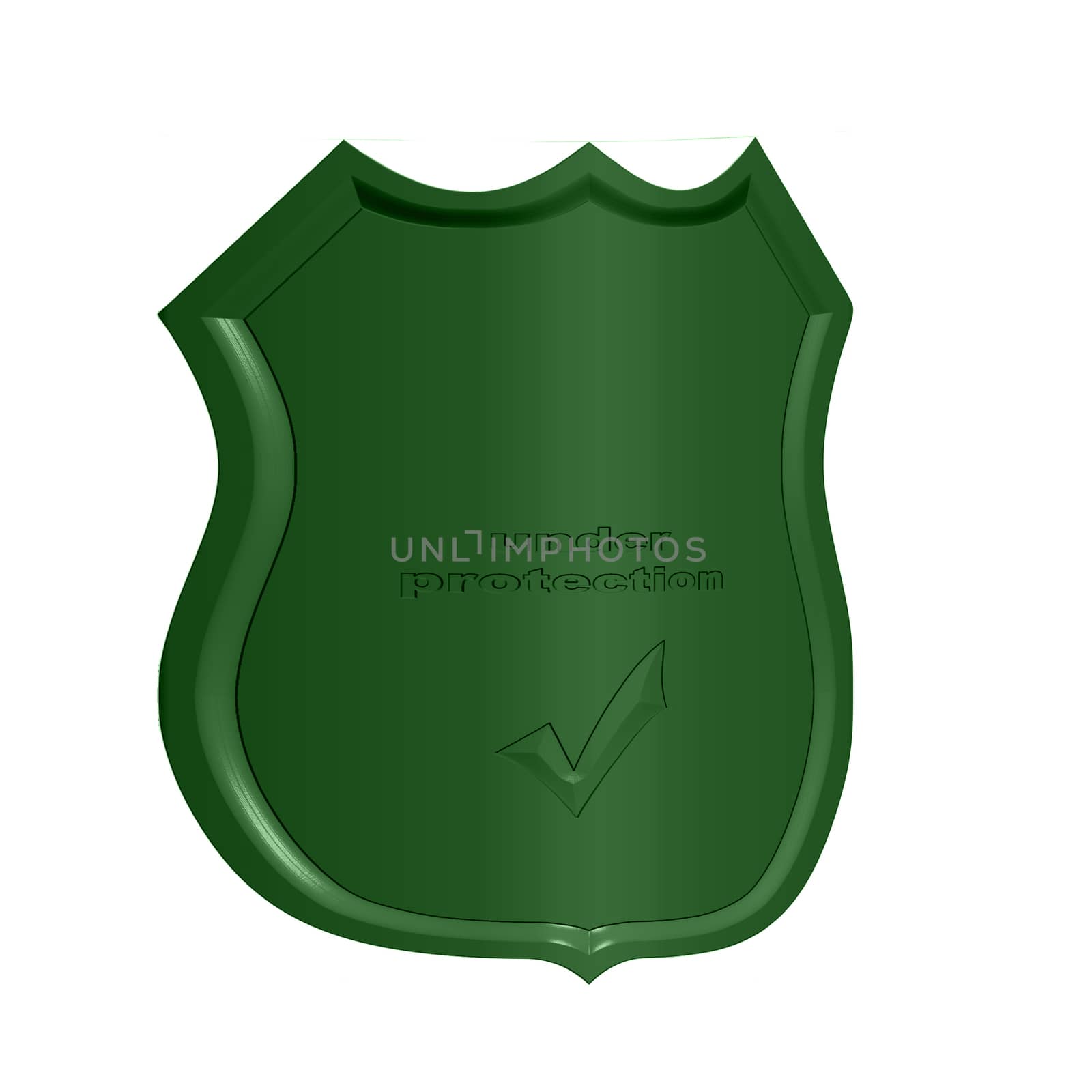 Image of a shield, as protection concept.