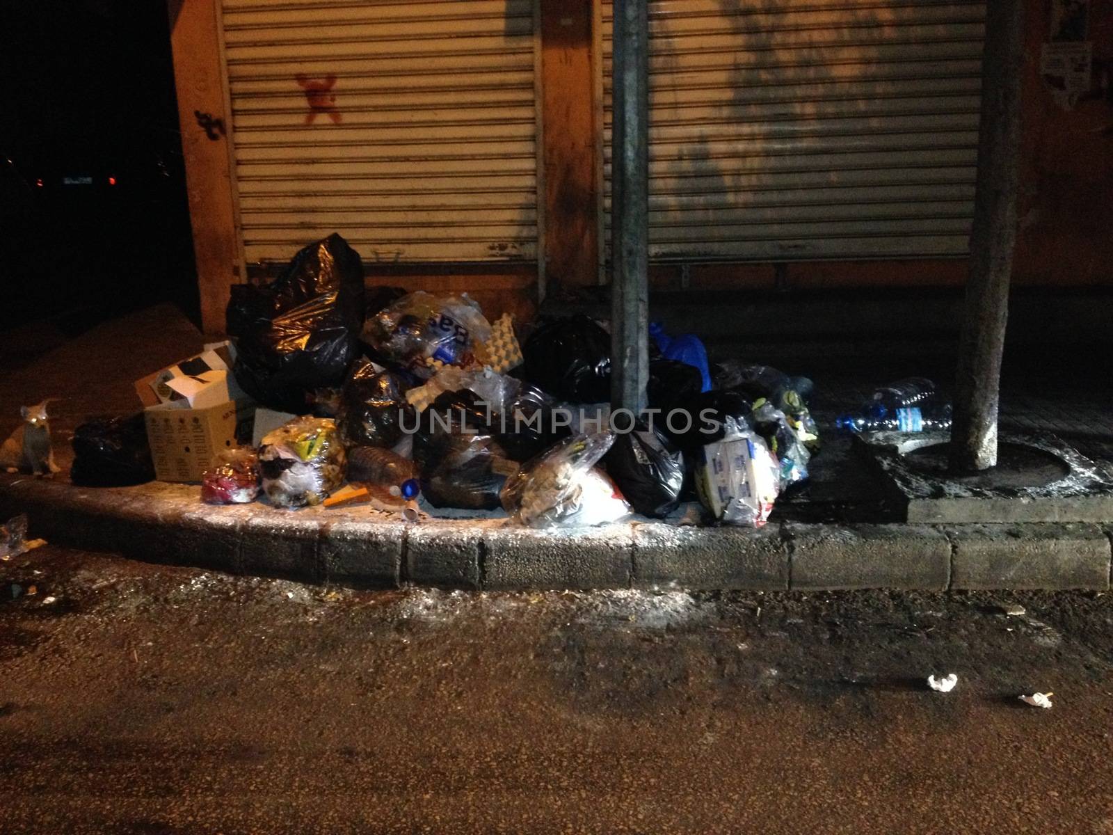LEBANON, Beirut: It has been two months since the garbage crisis started in Beirut, and piles of waste can still be seen on the streets on September 21, 2015. 	Every street in the city is filled with garbage and the waste has to be burnt everyday. The city's main landfill site reached capacity in July and the political deadlock in Lebanon has meant no solution has been found. 