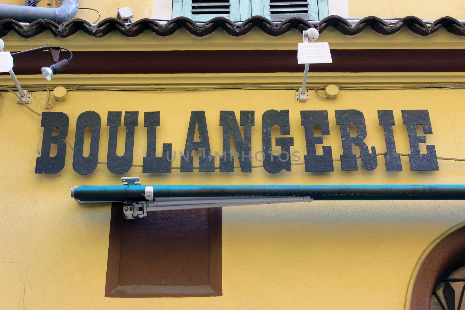 Front of a French Bakery in Nice (Vieux Nice), France