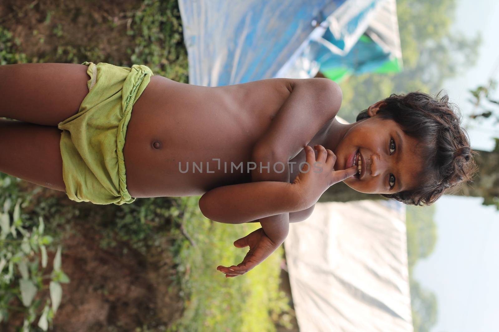 NEPAL: An itinerant Indian family from Bombay photographed in Lalitpur, Godwari in Nepal. Sanjay Singh Ghosle (3) does not go to school and begs on the streets with his father.Mahendra Singh Ghosle gave permission to take the pictures.A collection of pictures by Newzulu photographer Anish Gajurel capturing the hardship of life on the poverty line in Nepal.   