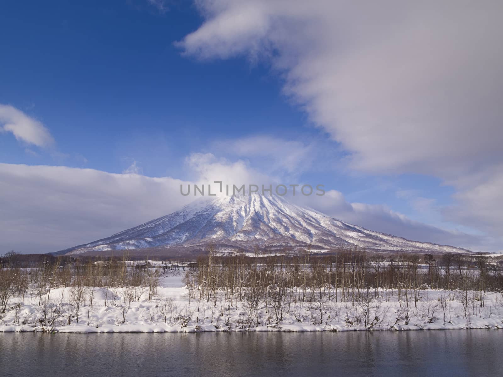 Mount Yotei, an active stratovolcano located in Shikotsu-Toya National Park, Hokkaido, Japan. It is one of the 100 famous mountains in Japan.