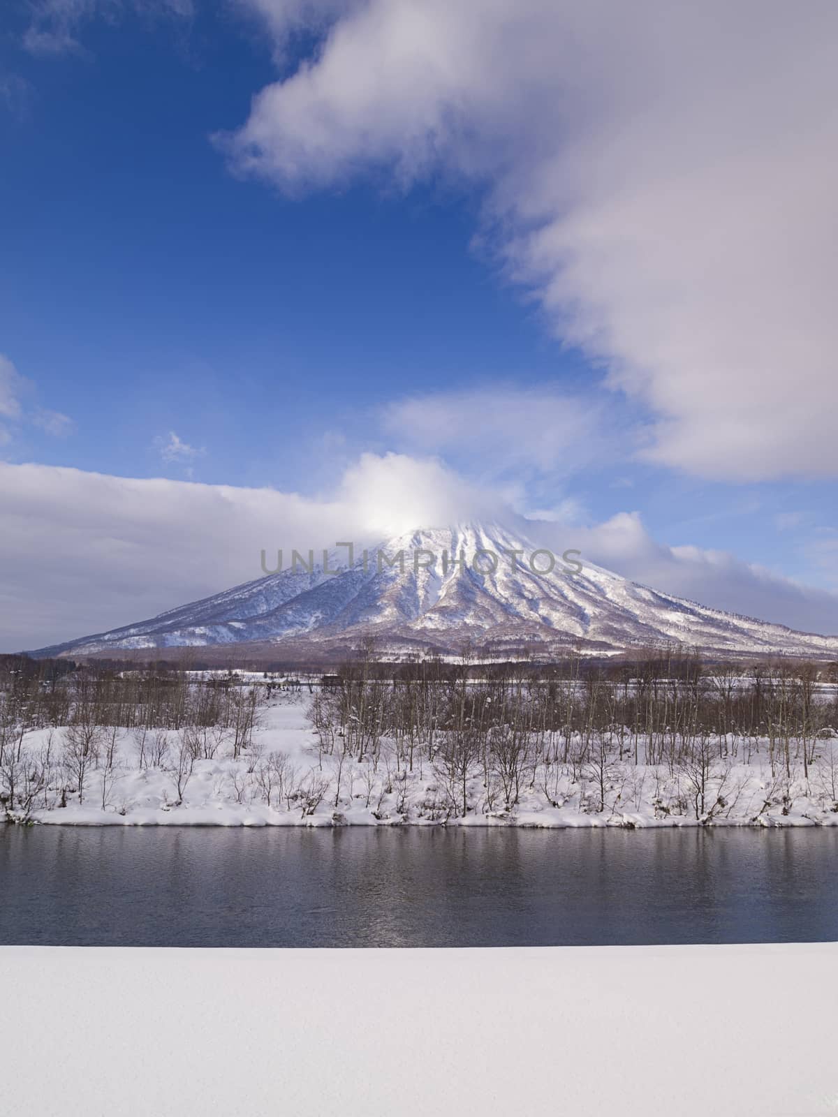 Mount Yotei, an active stratovolcano located in Shikotsu-Toya National Park, Hokkaido, Japan. It is one of the 100 famous mountains in Japan.