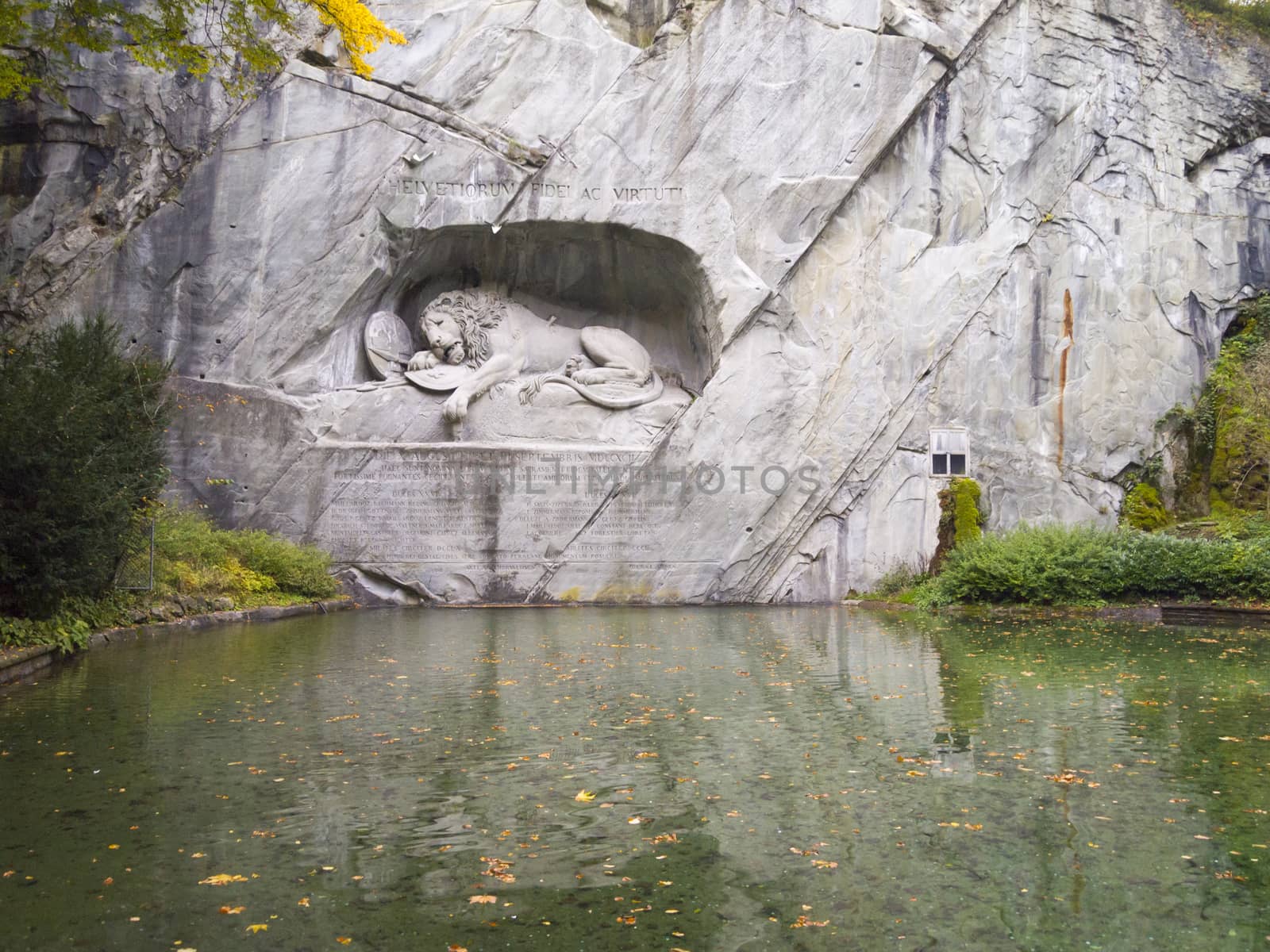 Dying Lion Monument, Lucerne, Switzerland. by mrpeak
