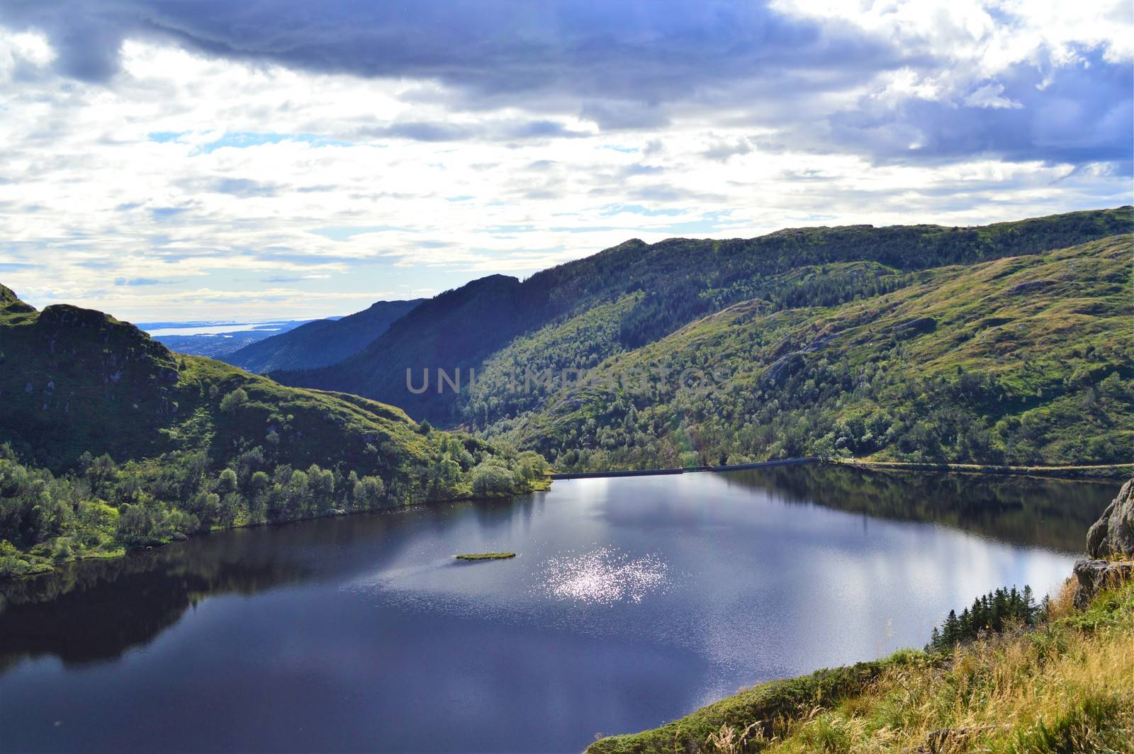 Beautiful Norwegian countryside close to the city of Bergen.