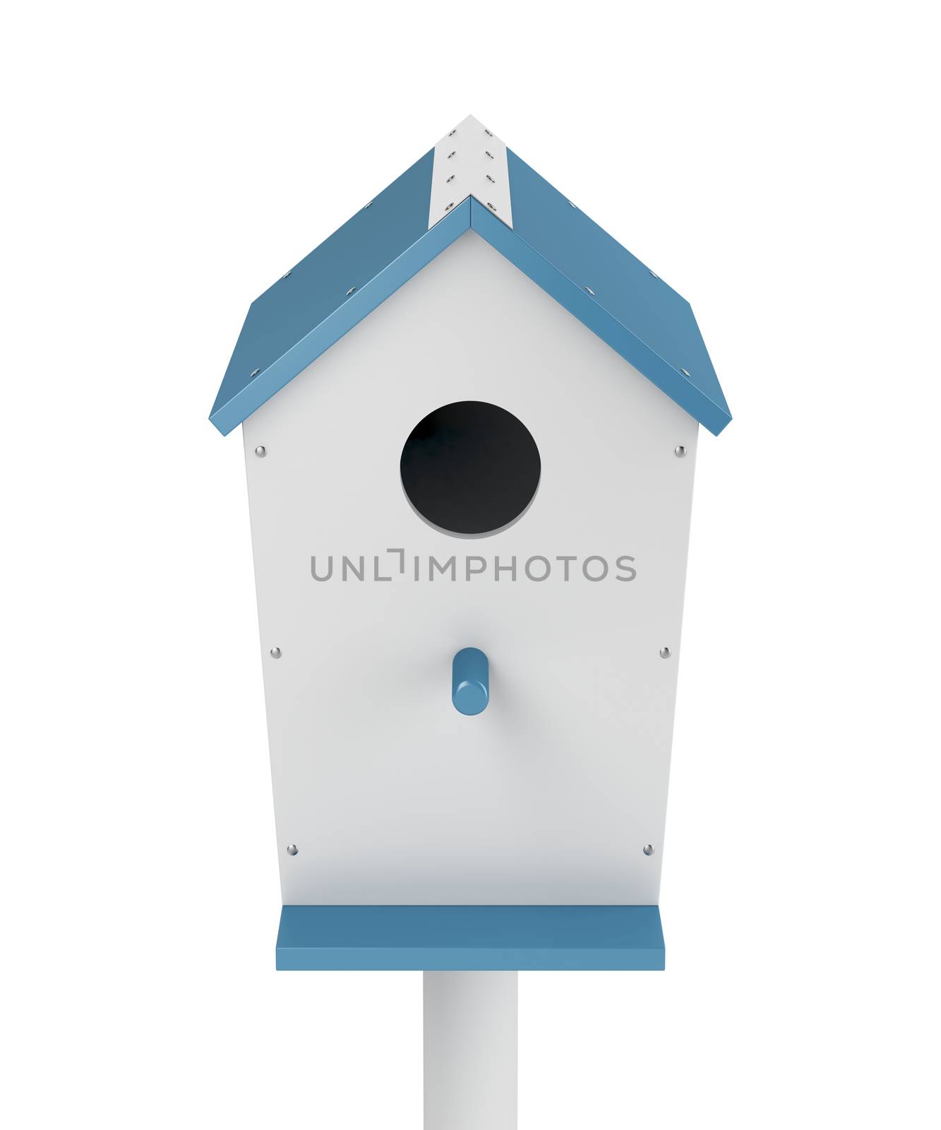 Nest box isolated on white background