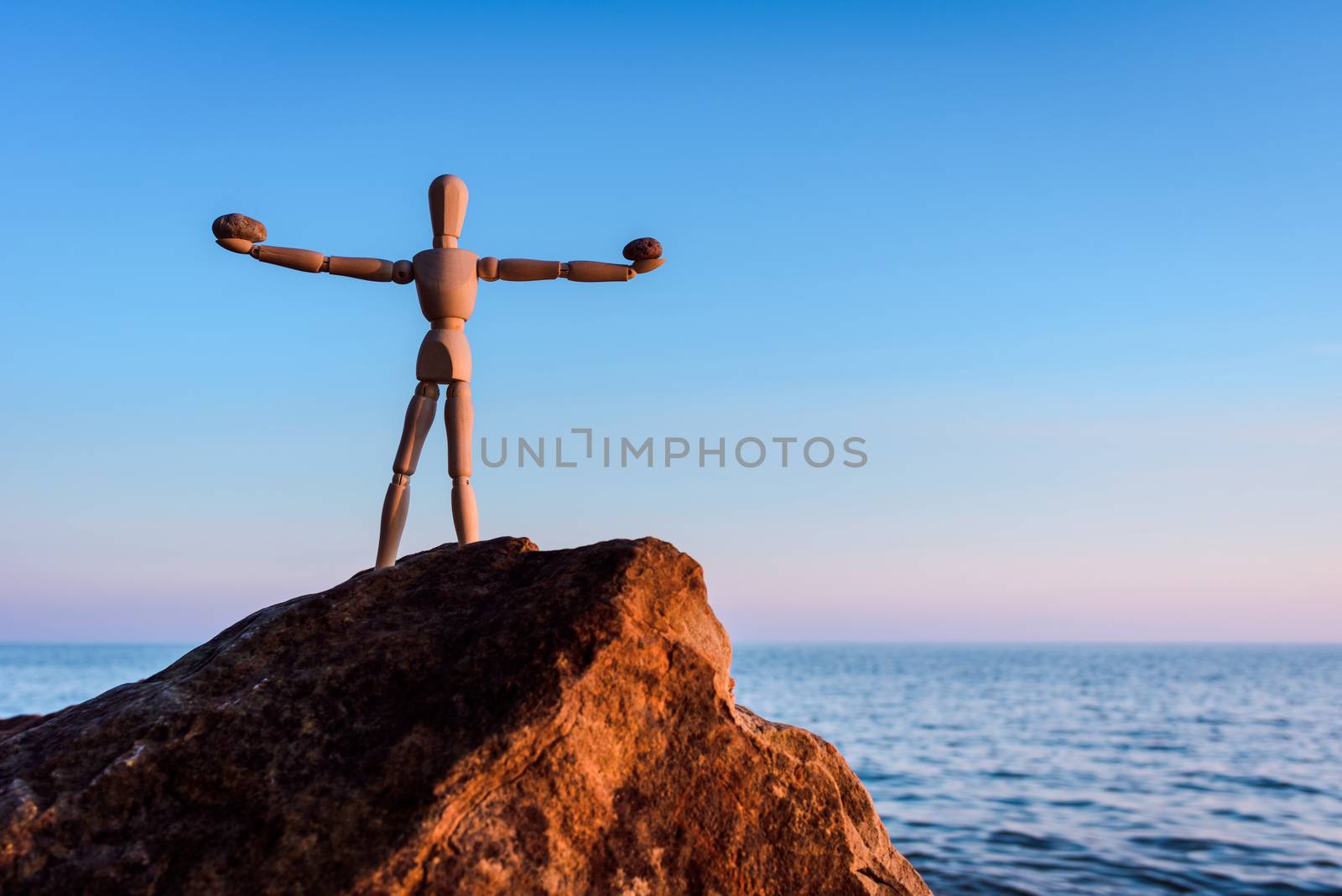 Mannequin on the boulder by styf22