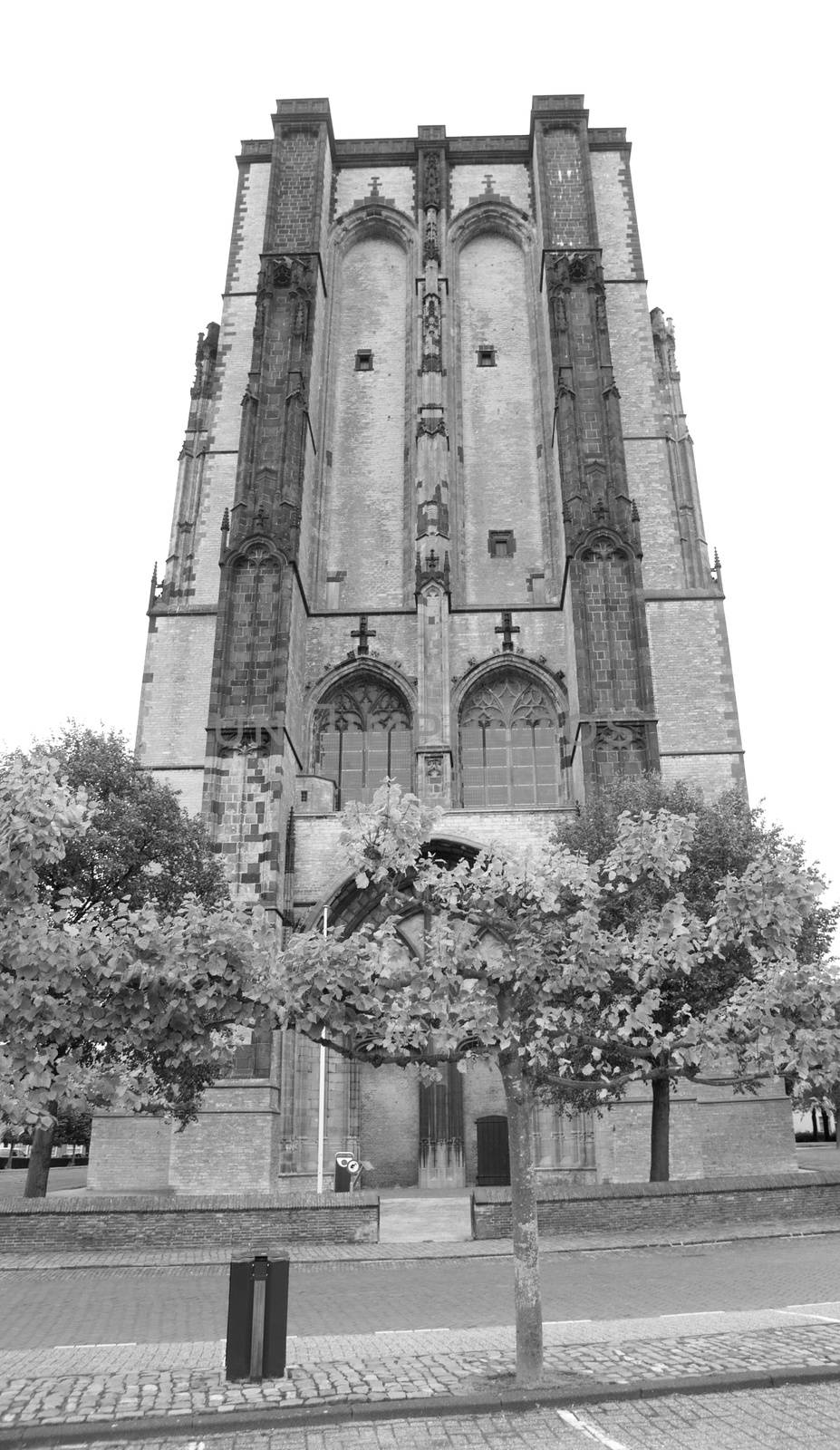 Cathedral in Zierikzee town for holiday travel