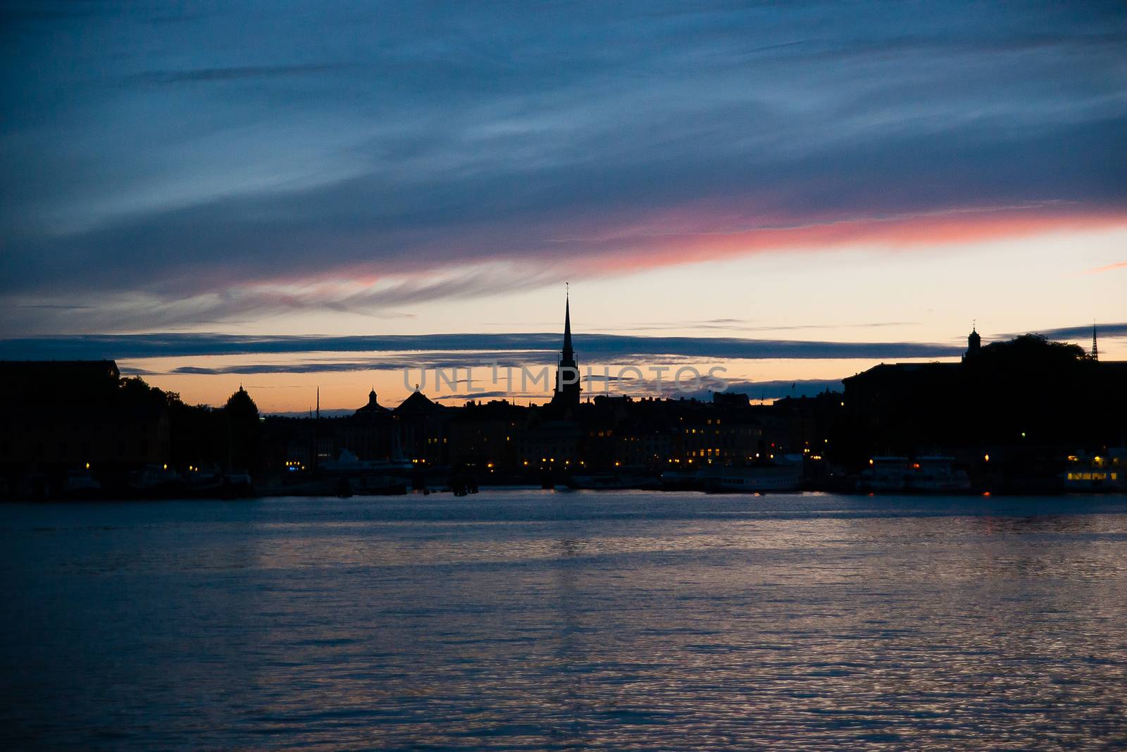 Stockholm sunset view  by javax