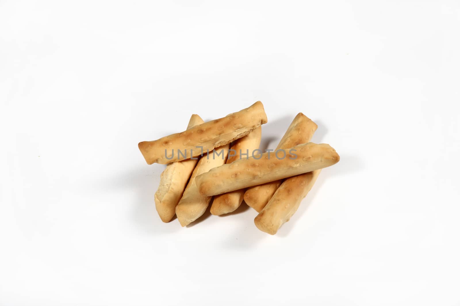 group of sticks on white background