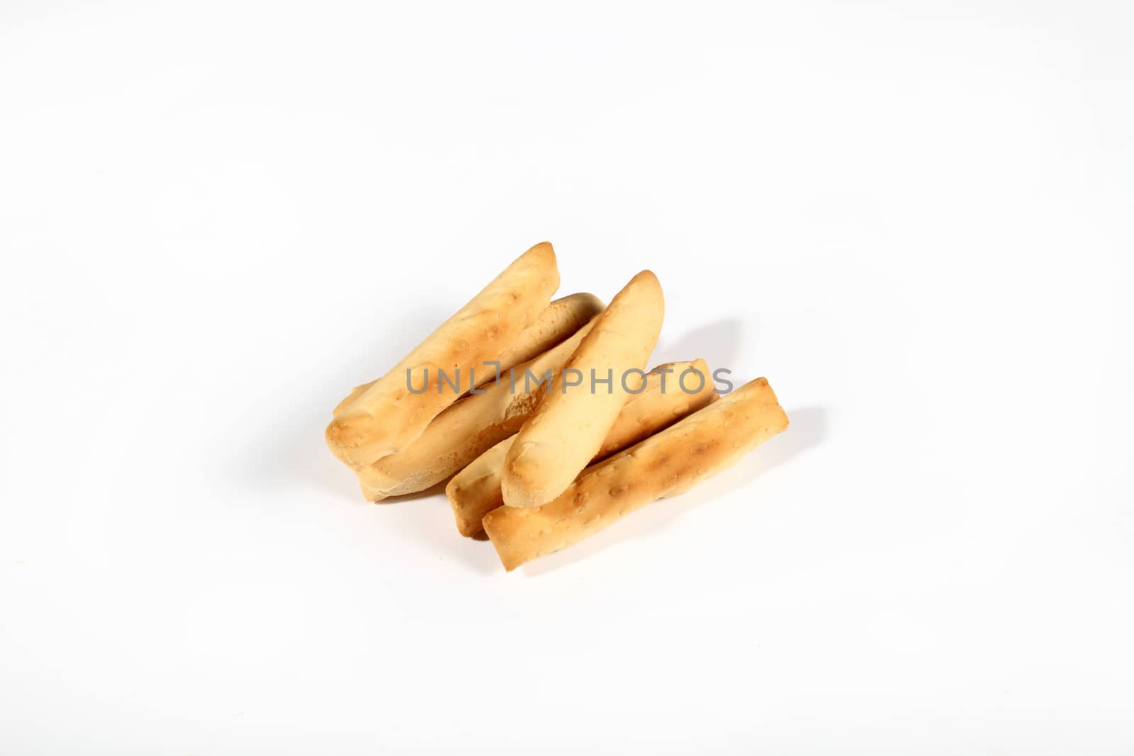 group of sticks on white background